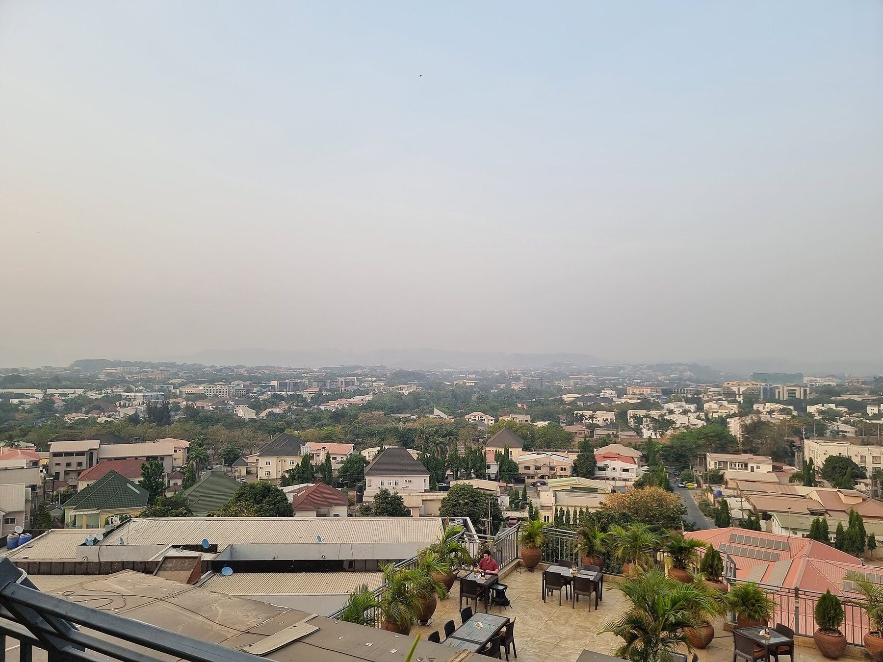 Restaurant scene in Abuja