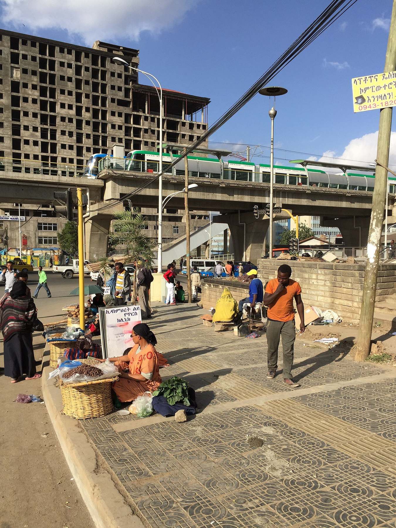 Transit scene in Addis Ababa