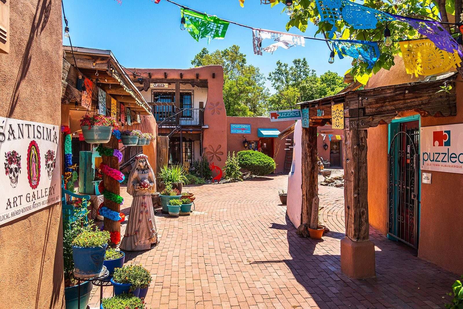 Albuquerque shopping route around Old Town artisan shops