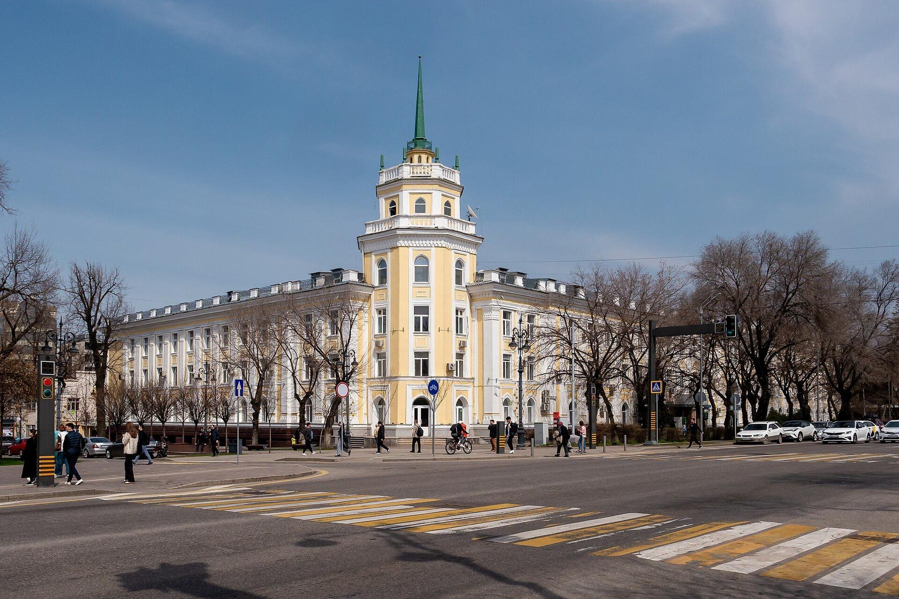 pedestrian street in Almaty
