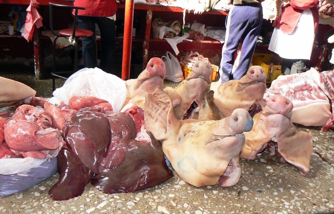 Market or shopping scene in Almaty