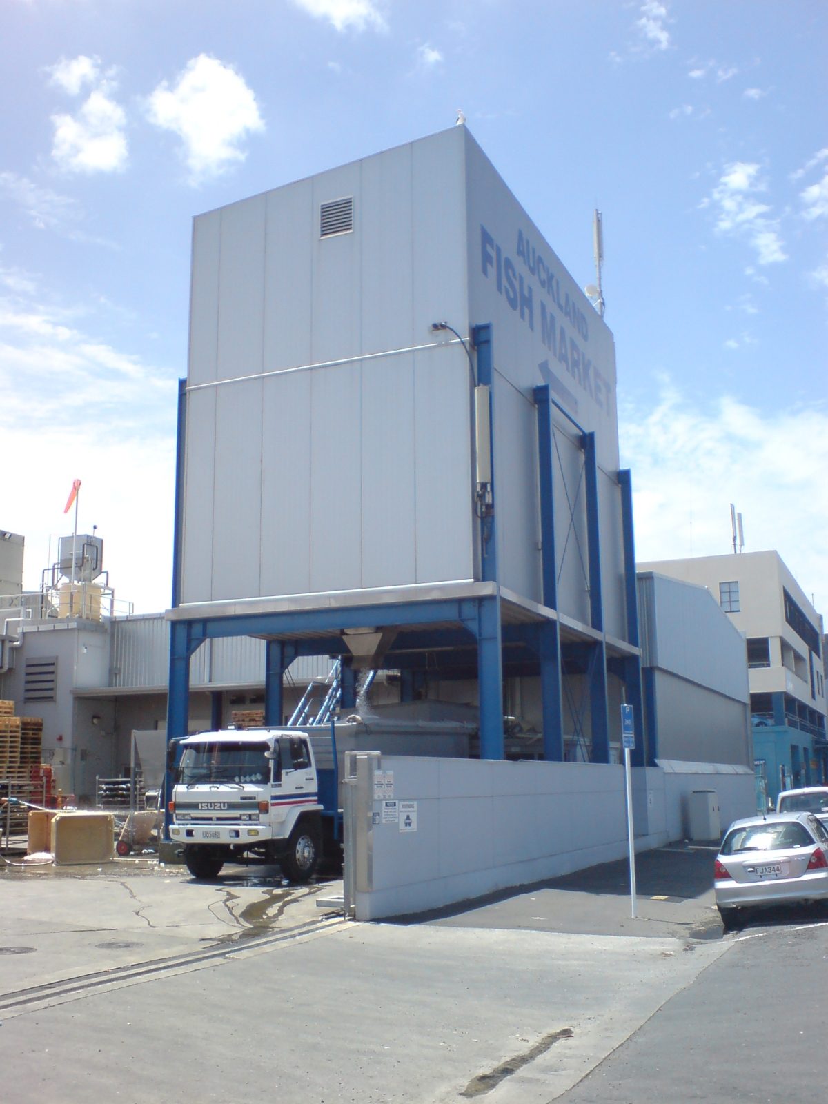 Food market scene in Auckland