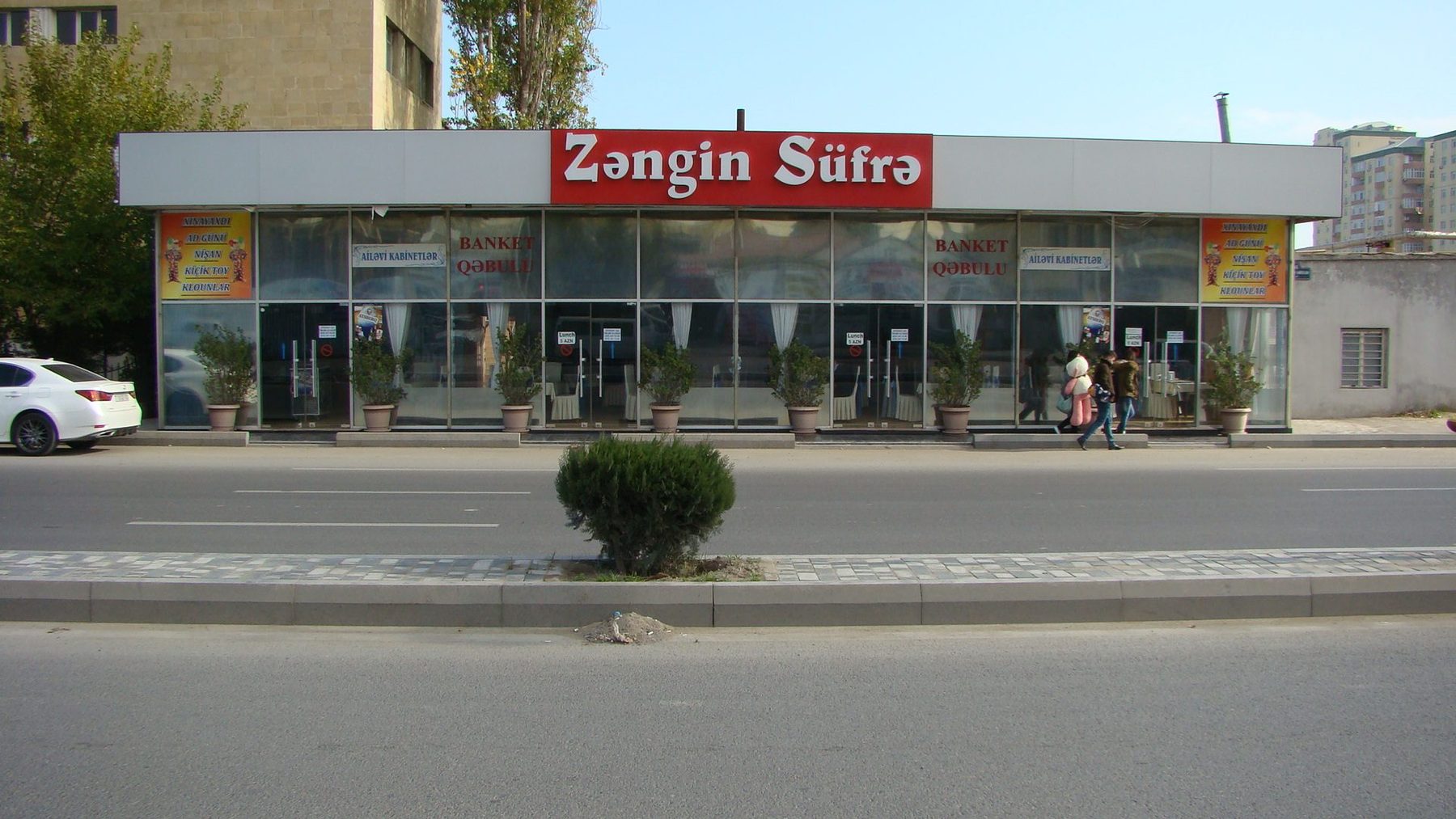 Restaurant or tea house scene in Baku