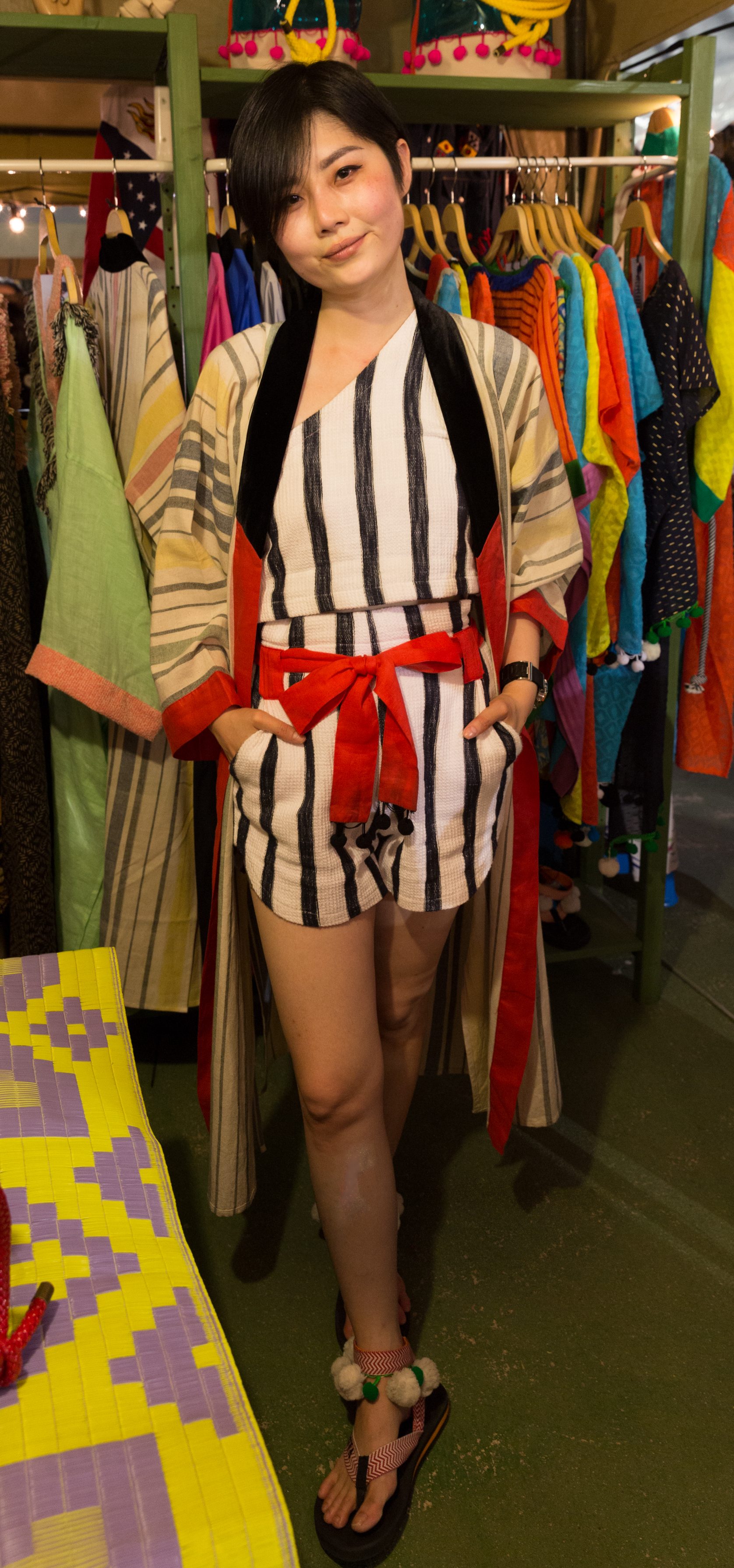 Shopping street or market scene in Bangkok