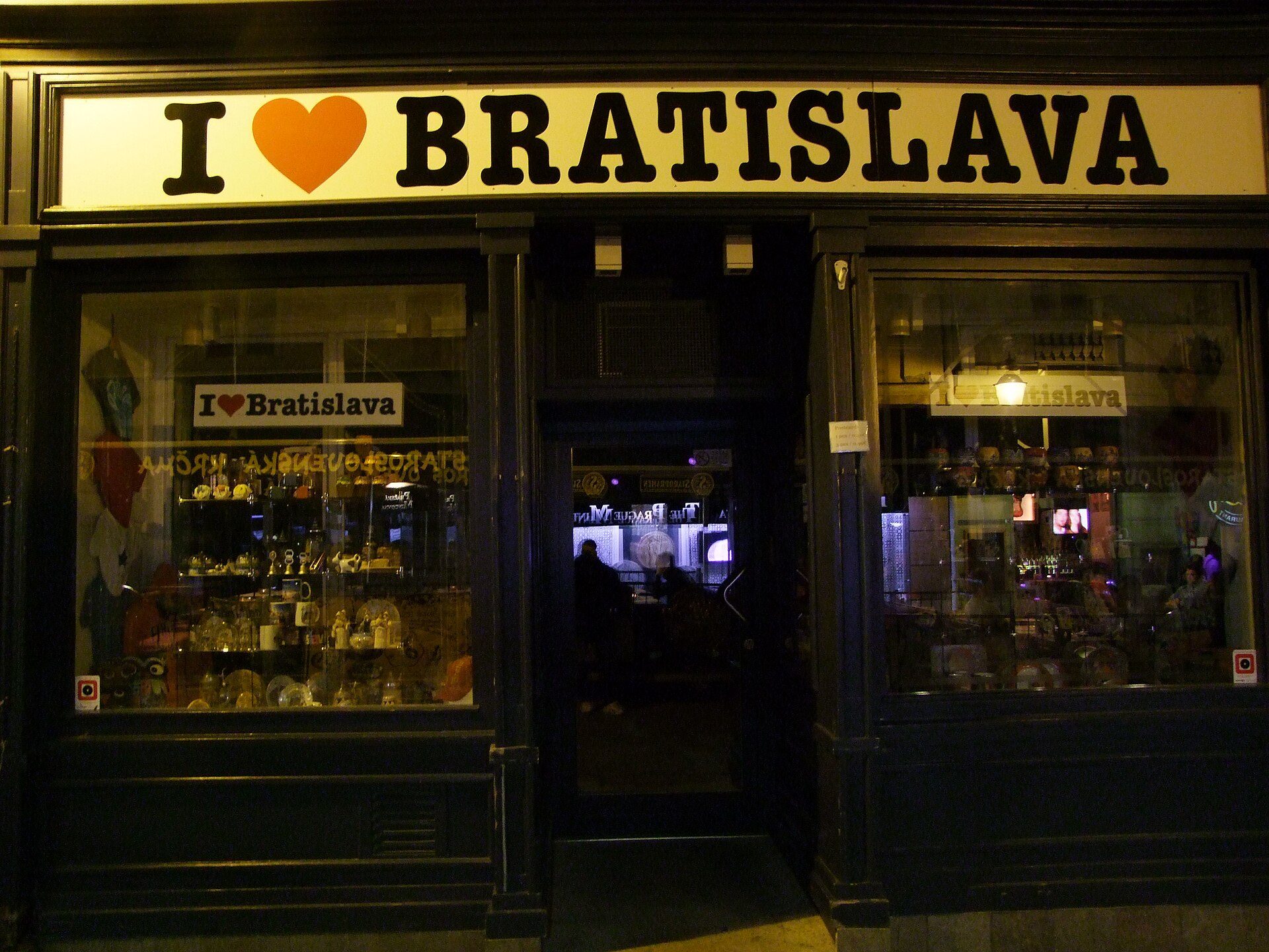 Shopping neighborhood in Bratislava