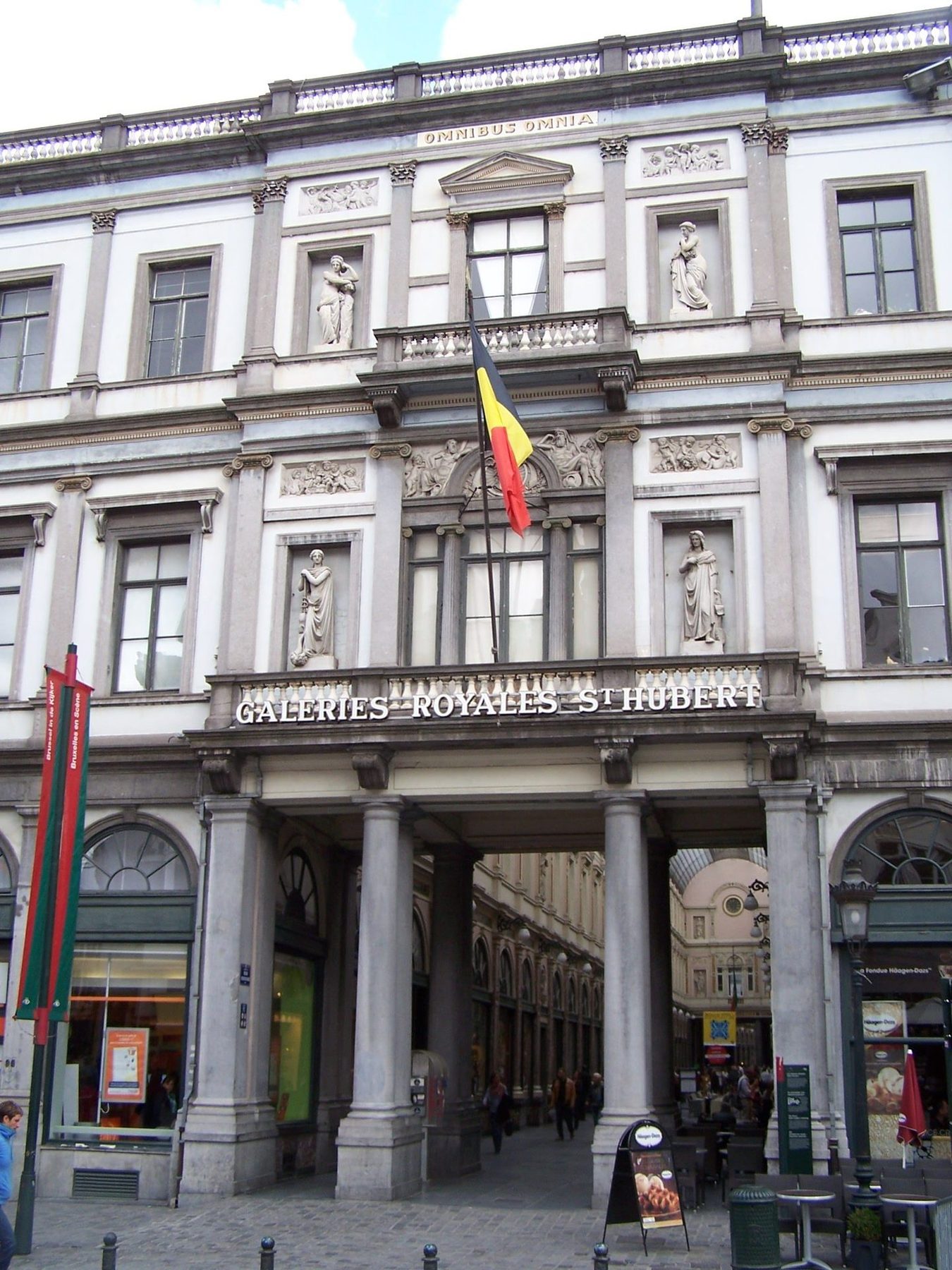 Shopping arcade in Brussels