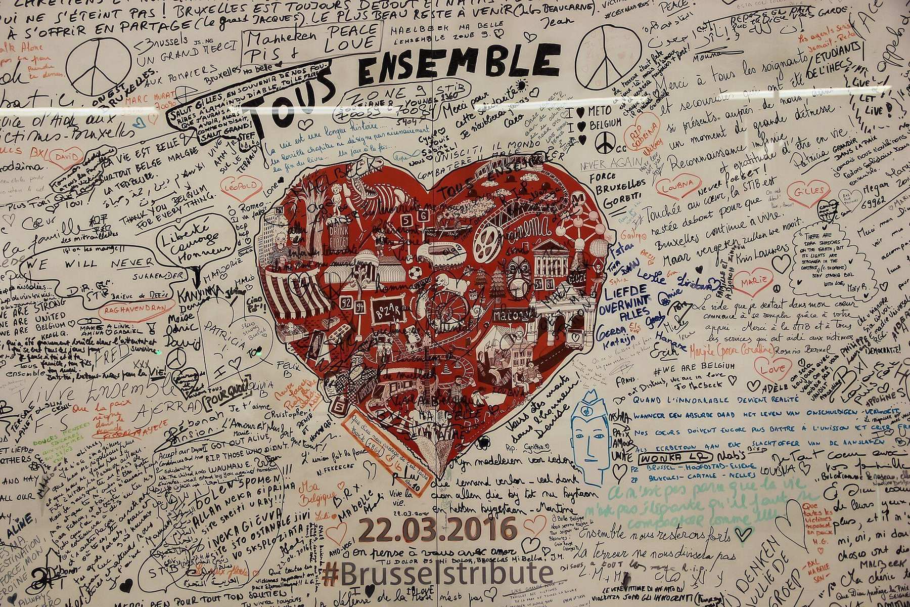 Metro or tram scene in Brussels