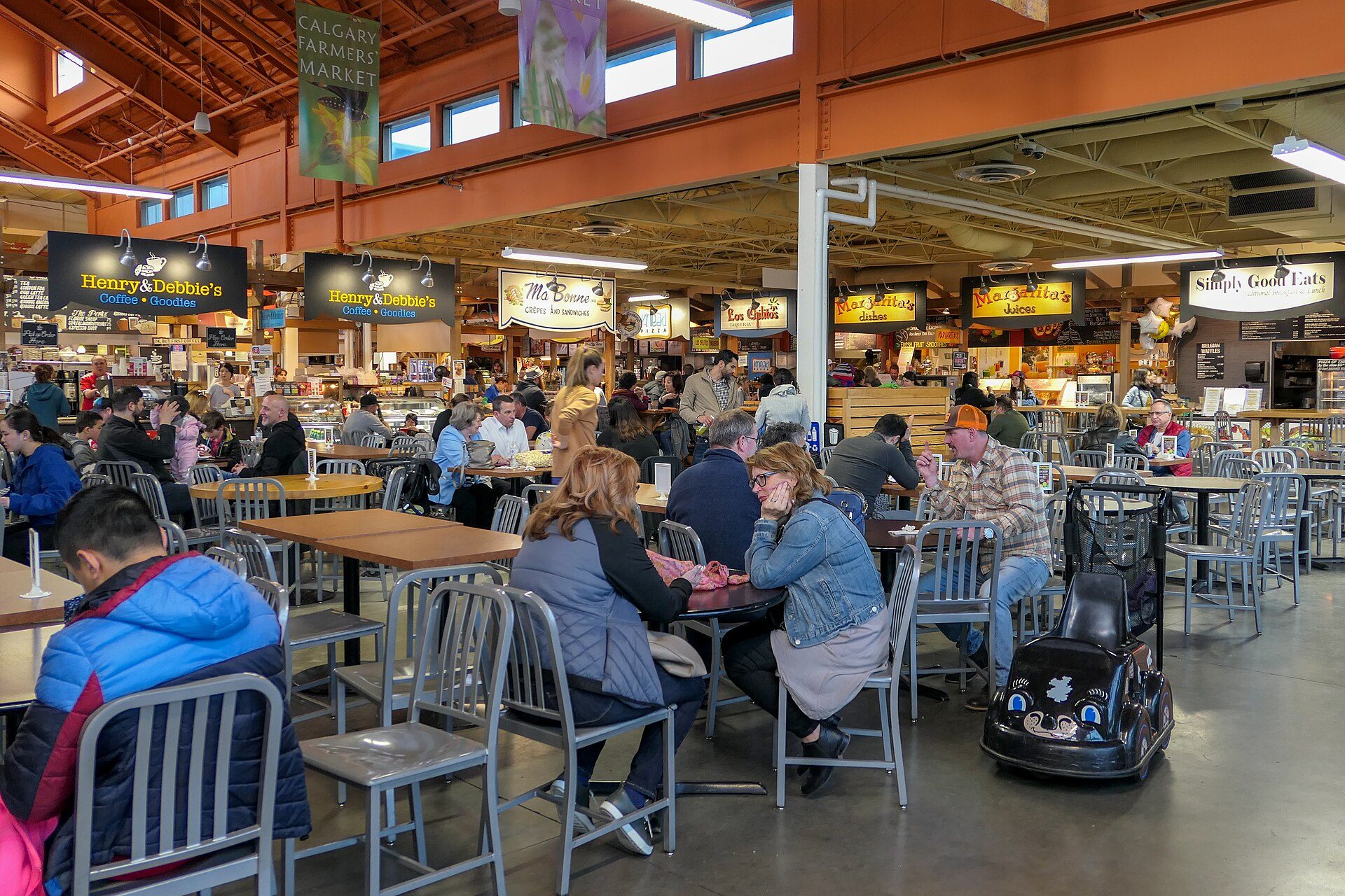 Food hall or dining scene in Calgary