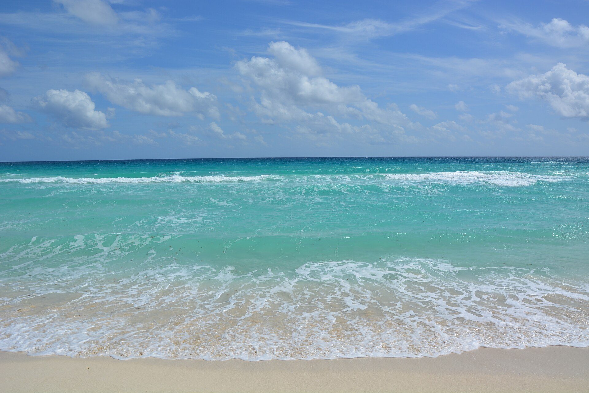 Beach and hotel zone in Cancun