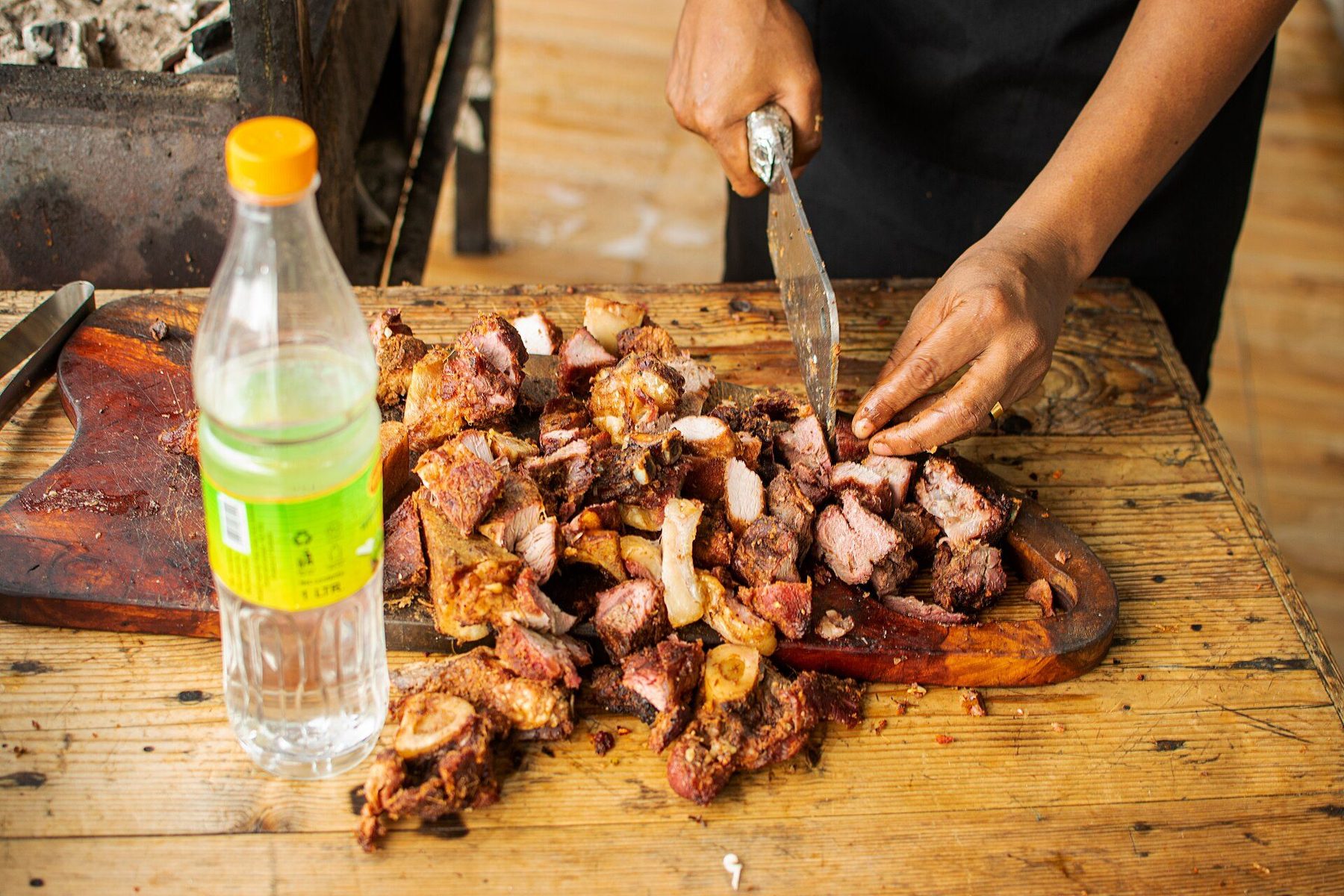 Restaurant scene in Dar es Salaam