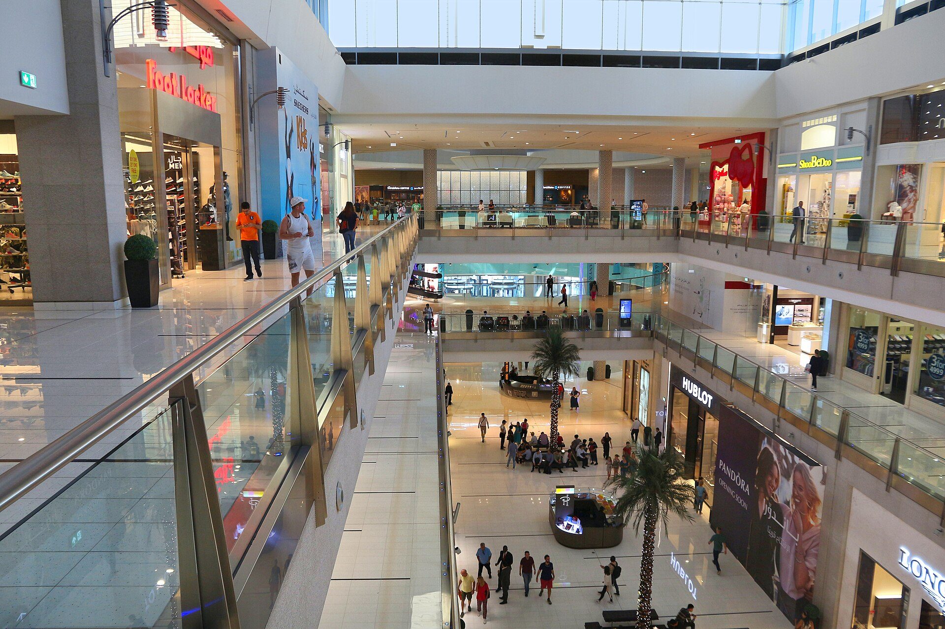 Shopping street or mall scene in Dubai
