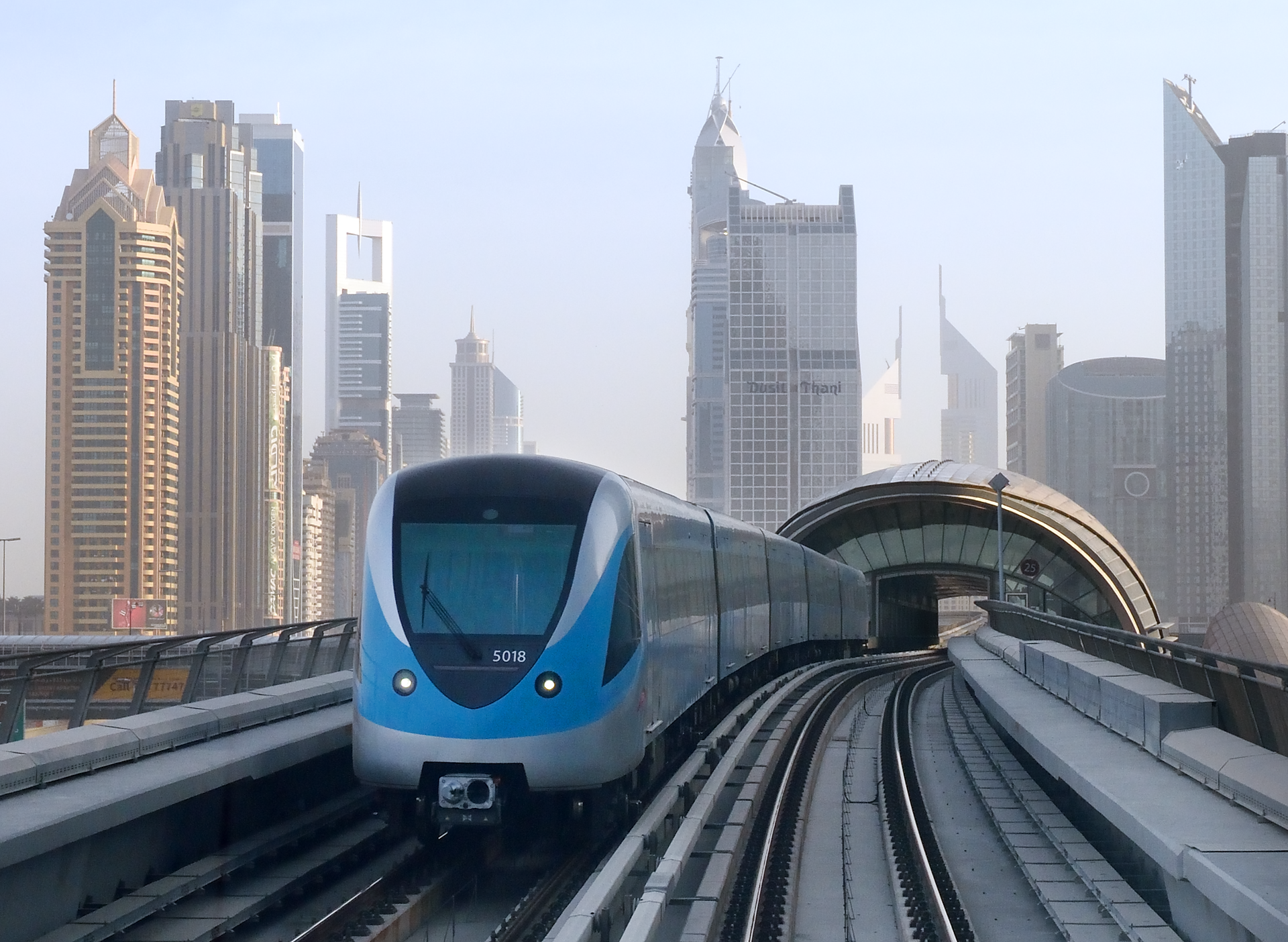 Transit scene in Dubai