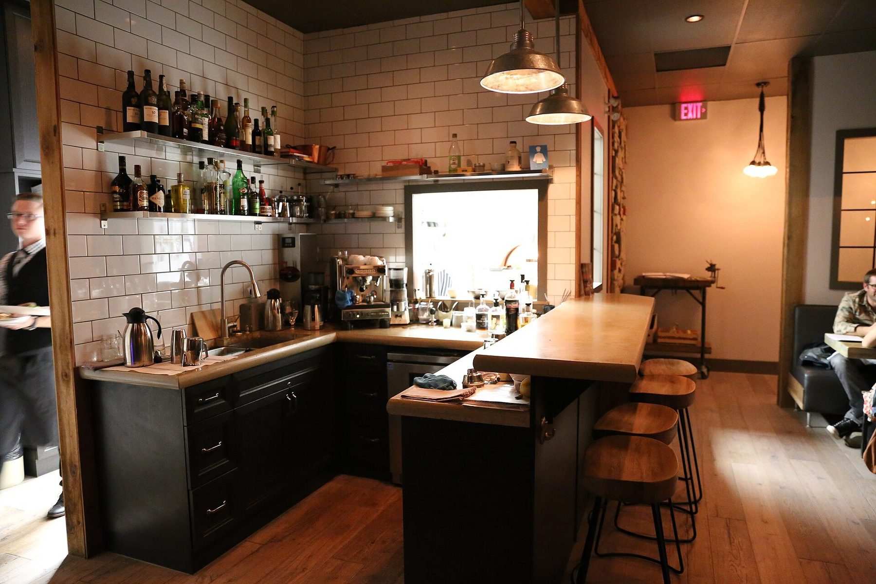 Restaurant scene in Edmonton