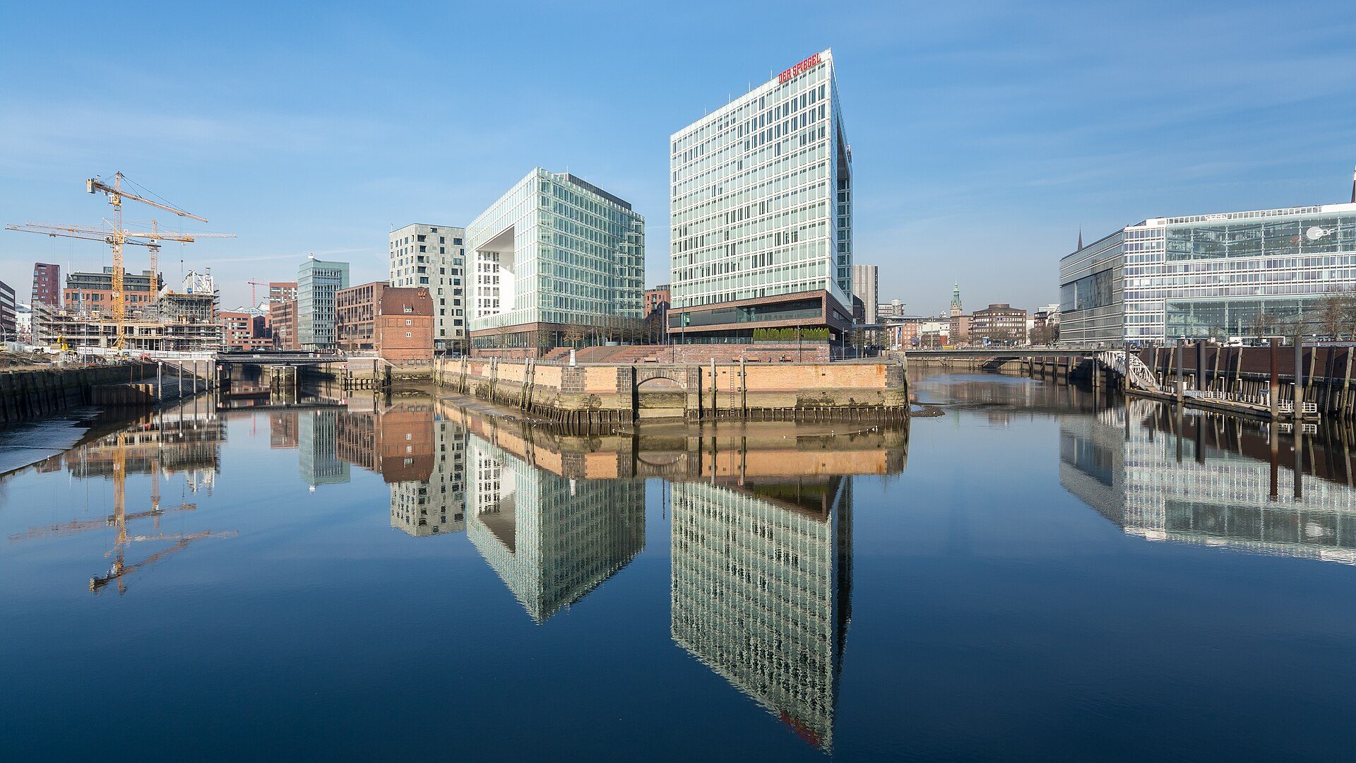 Speicherstadt warehouse canal in Hamburg