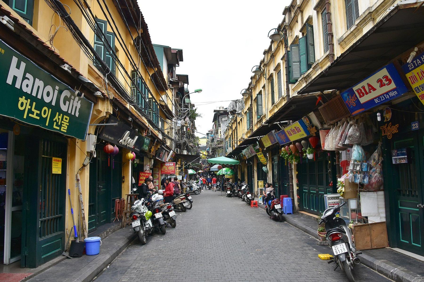 Old Quarter neighborhood in Hanoi