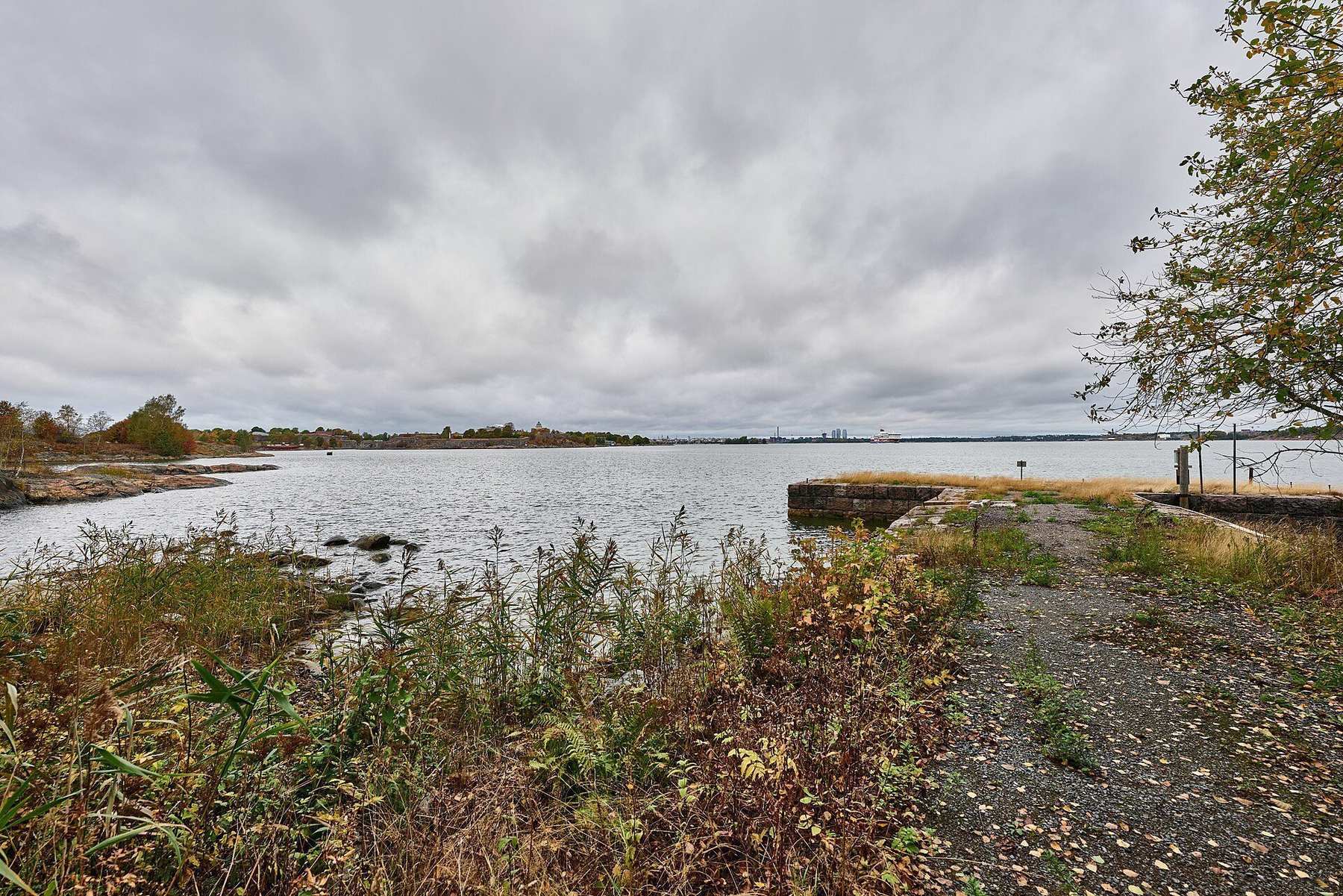 Helsinki harbor and waterfront