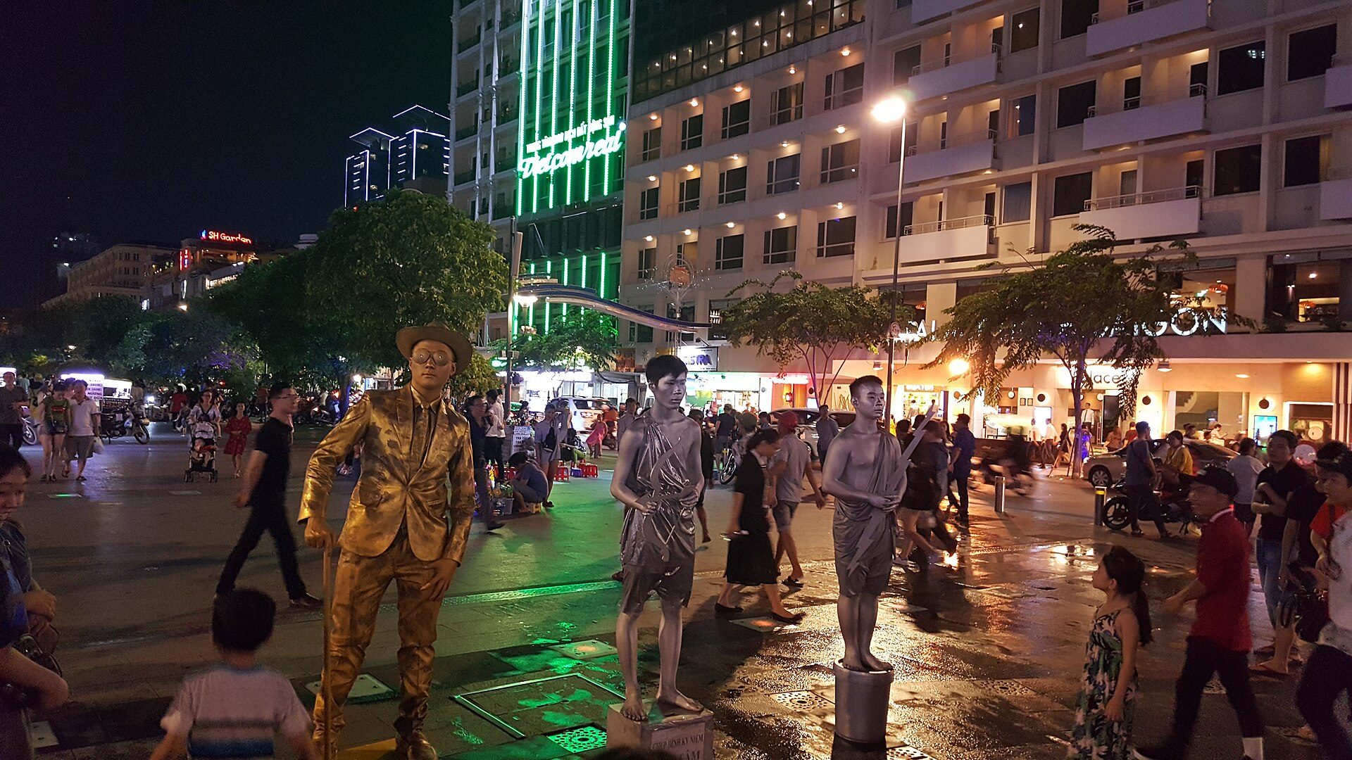Street food or market scene in Ho Chi Minh City
