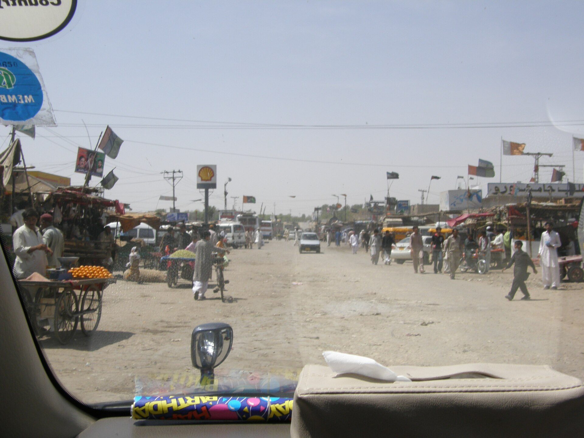 Transport and arrival scene in Hyderabad