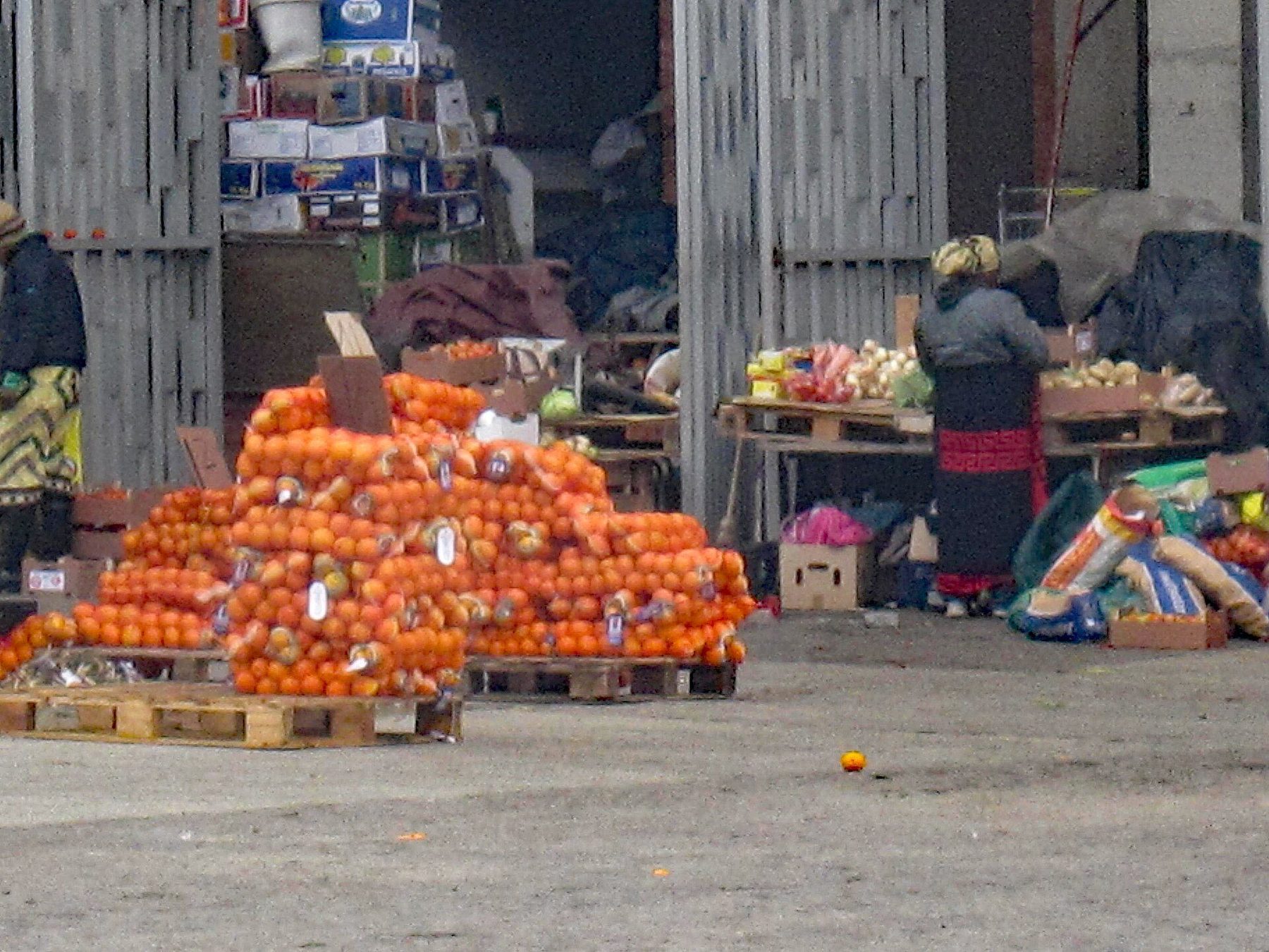 Food market scene in Johannesburg