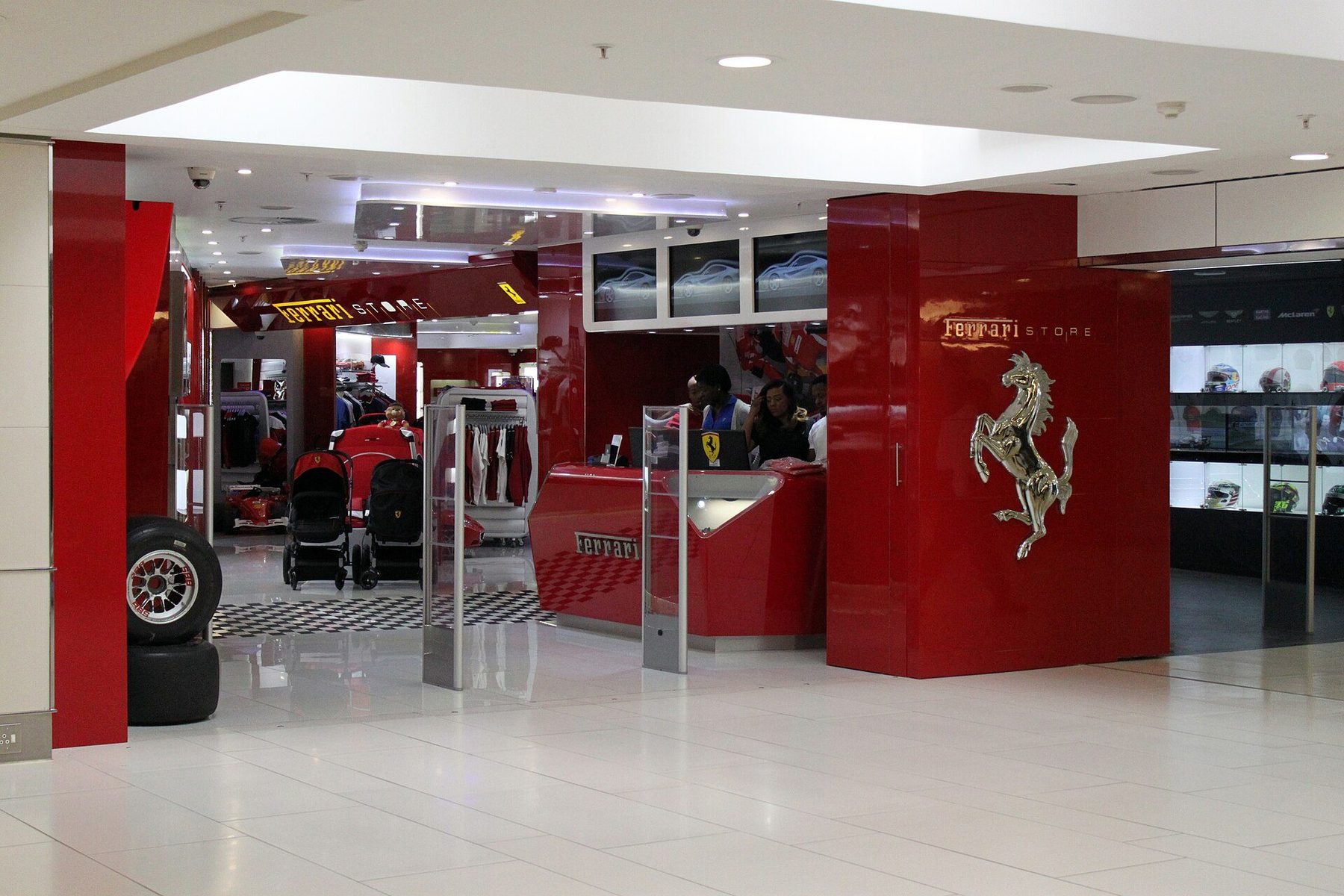 Retail district scene in Johannesburg