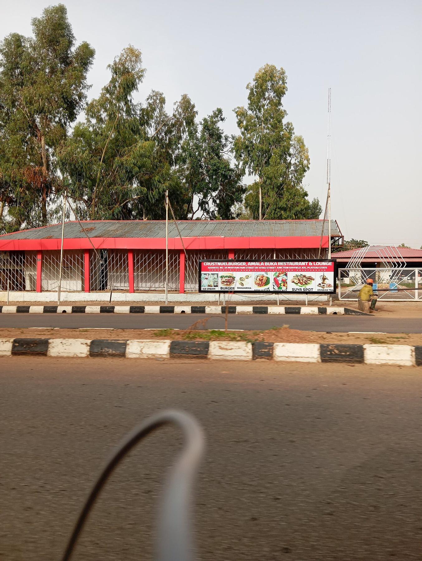 Restaurant scene in Jos