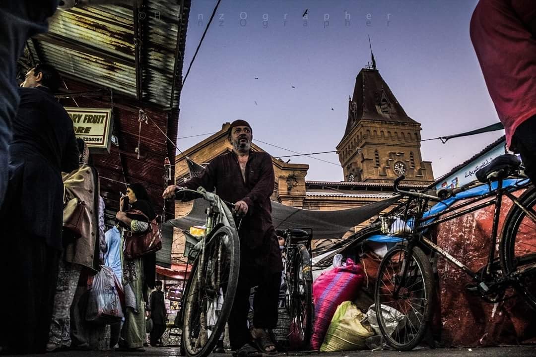 Shopping scene in Karachi