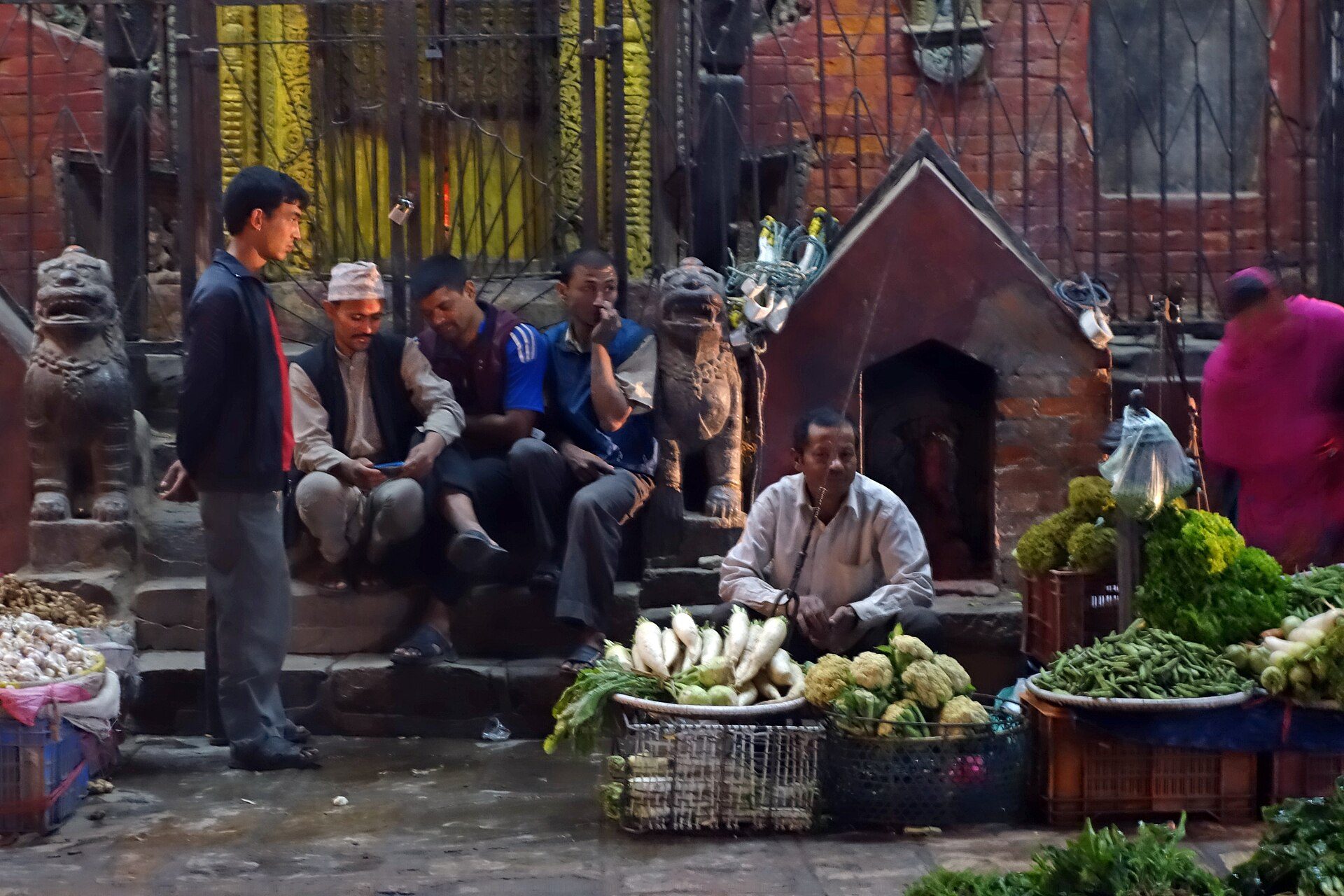 Shopping neighborhood in Kathmandu