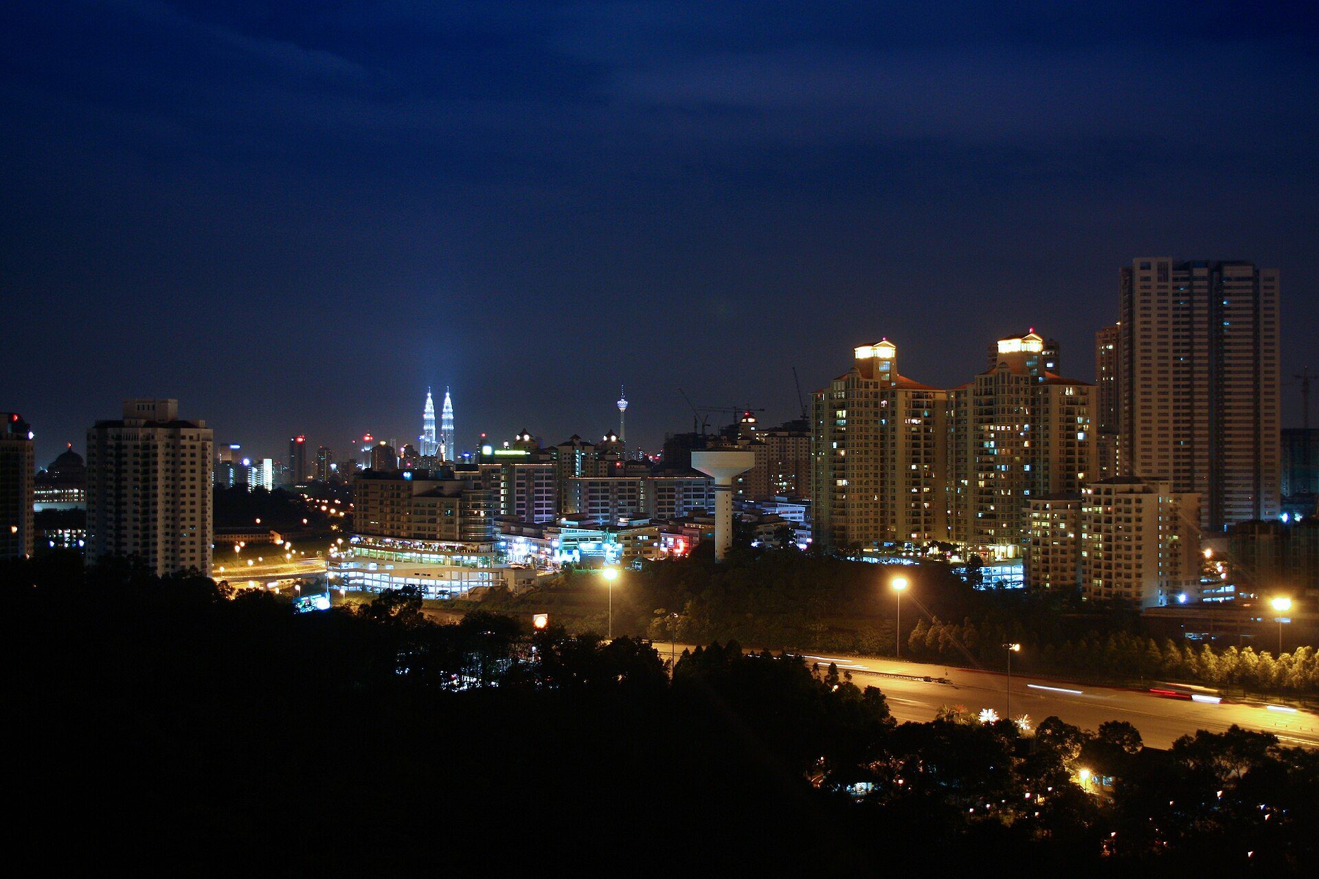 Evening scene in Kuala Lumpur