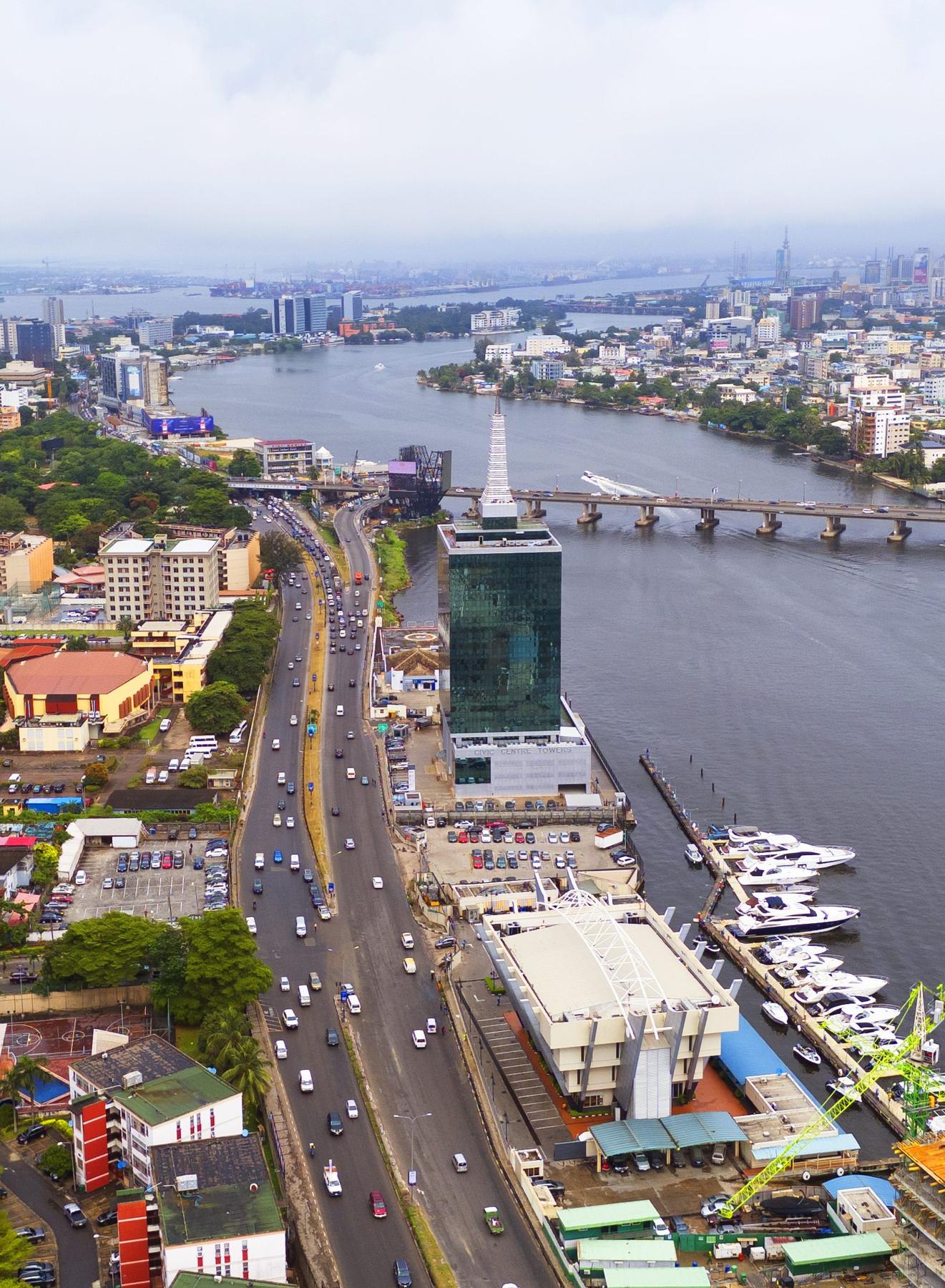 Restaurant scene in Lagos