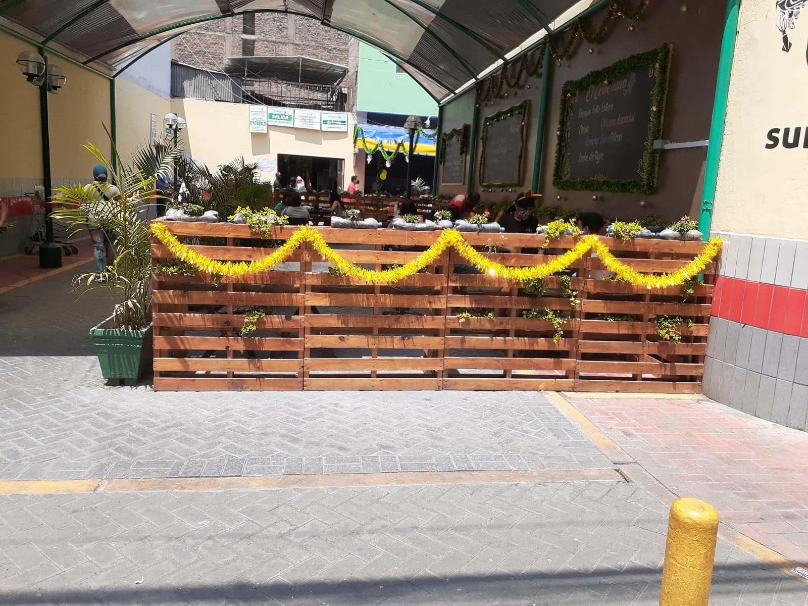 Food market scene in Lima