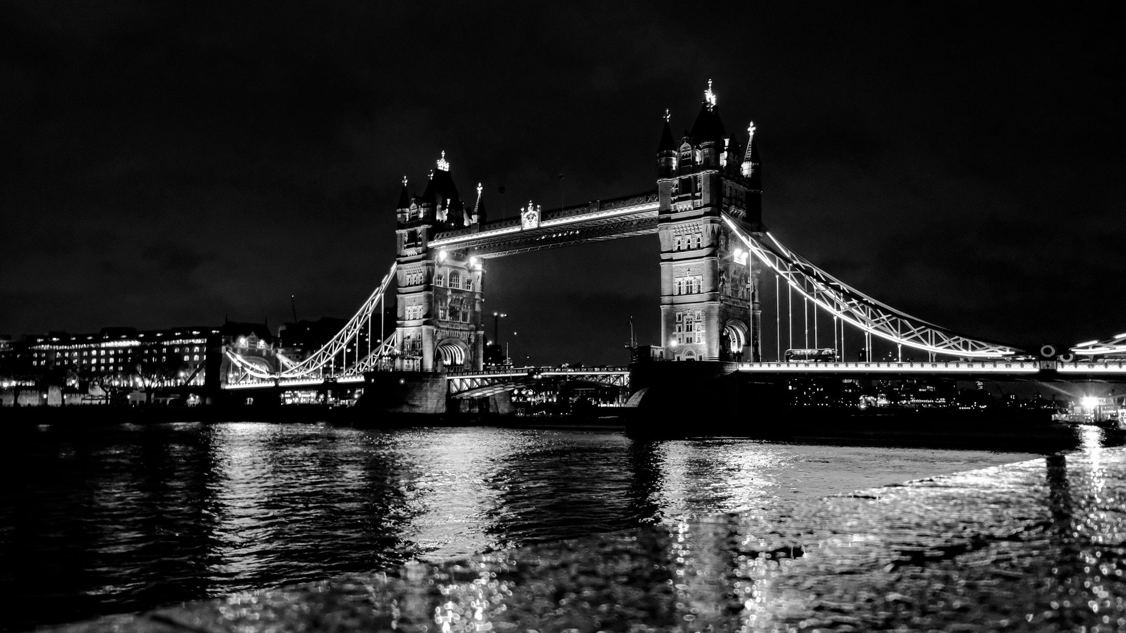 Tower Bridge over the River Thames at sunset