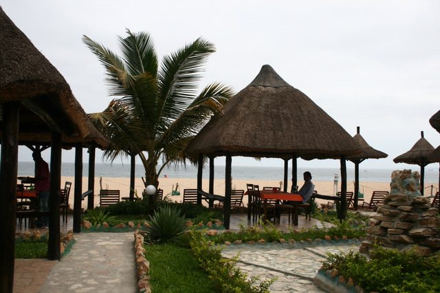 Restaurant scene in Luanda