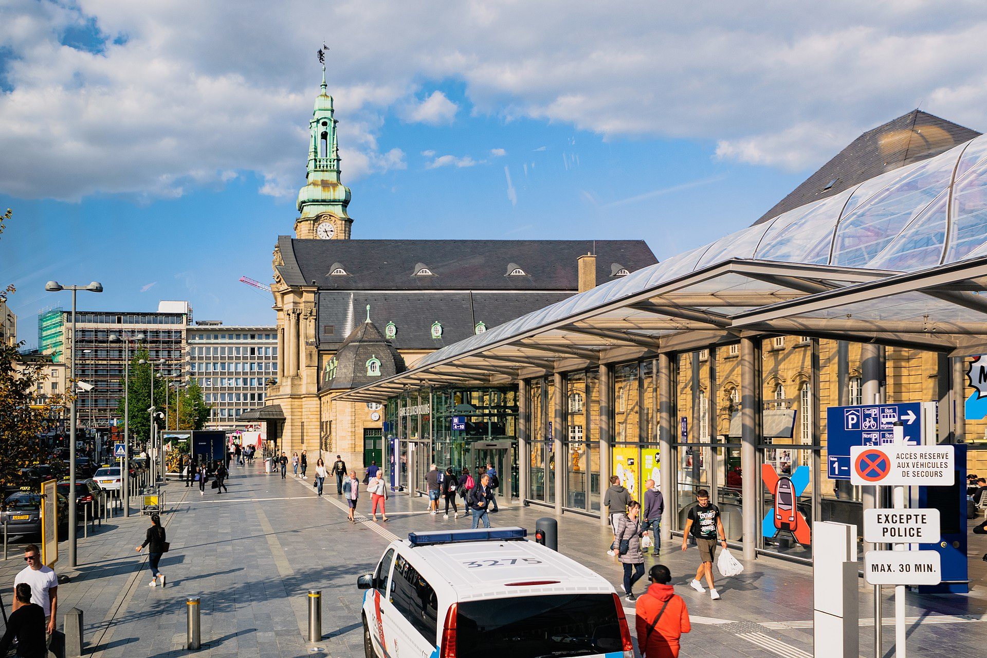 Transit scene in Luxembourg