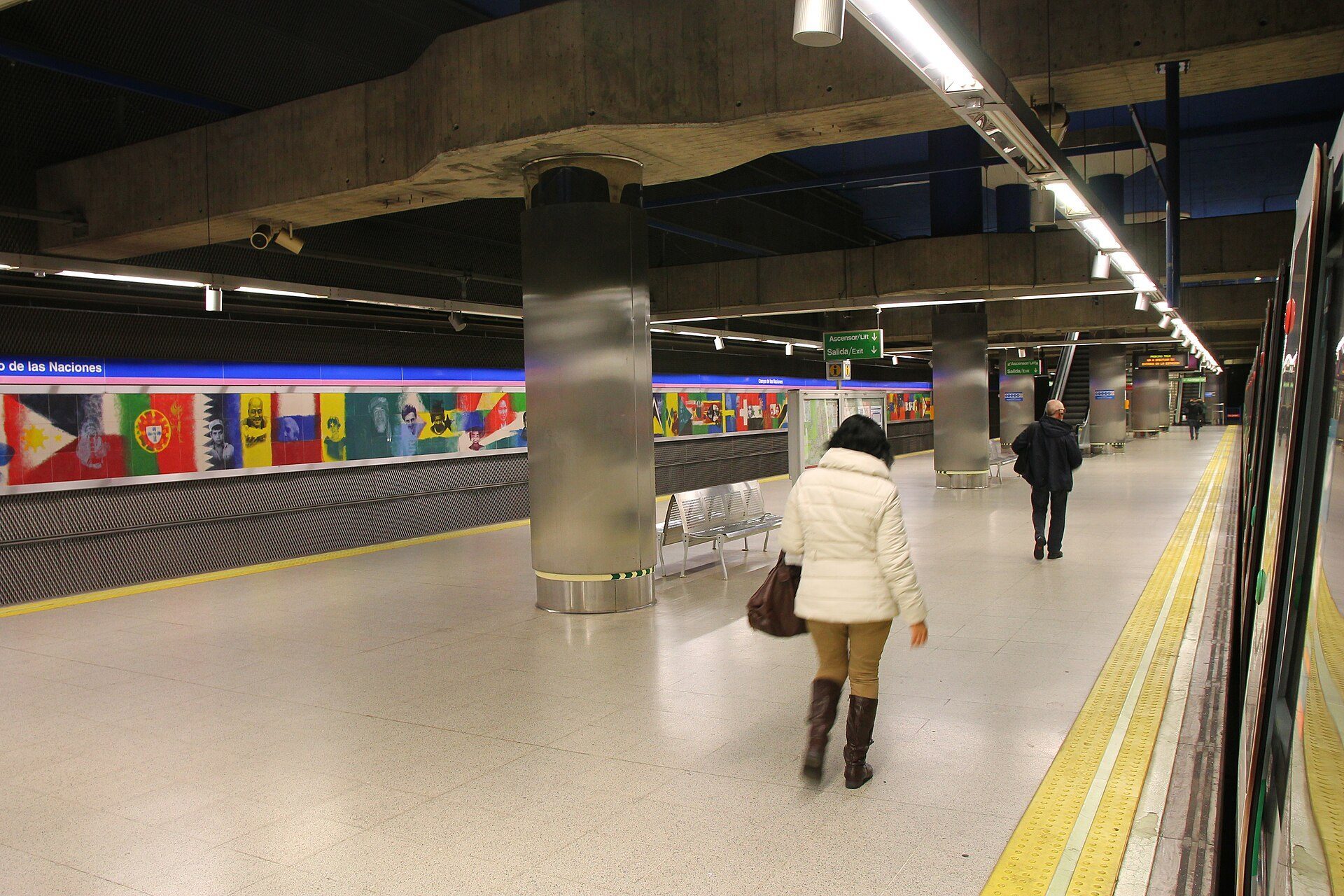 Transit scene in Madrid