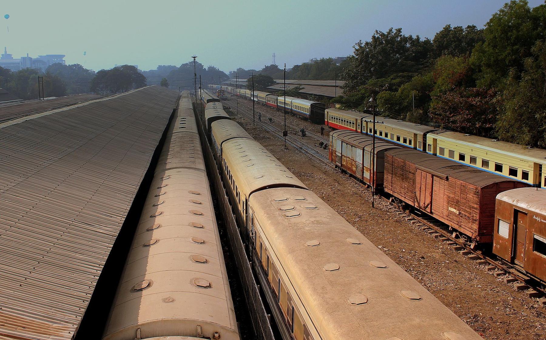 Transport scene in Mandalay
