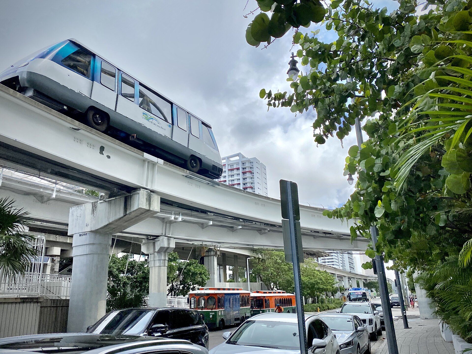 Transit scene in Miami