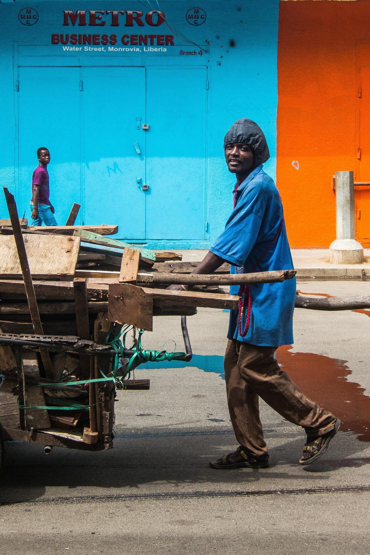 Shopping scene in Monrovia