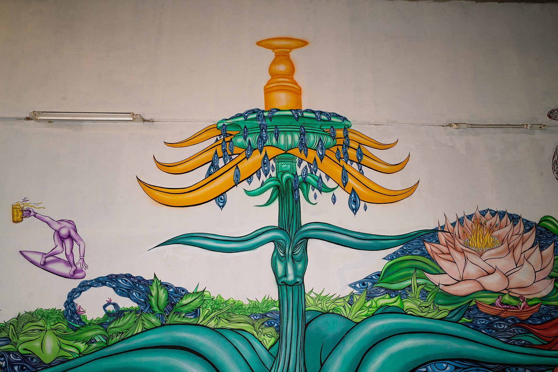 Munich tram in the city center