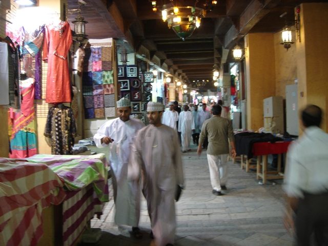 Shopping scene in Muscat