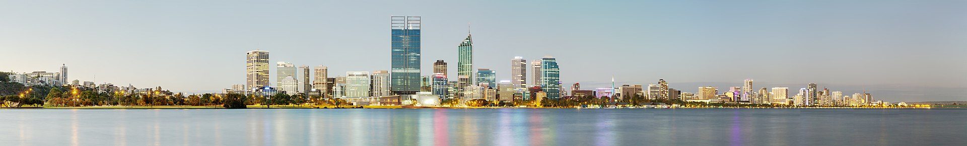 Night skyline in Perth