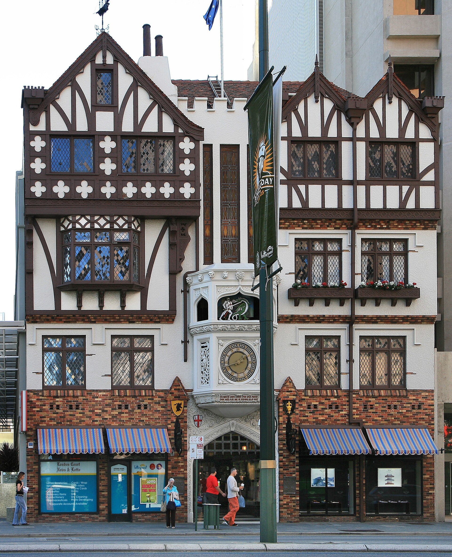 Shopping street in Perth
