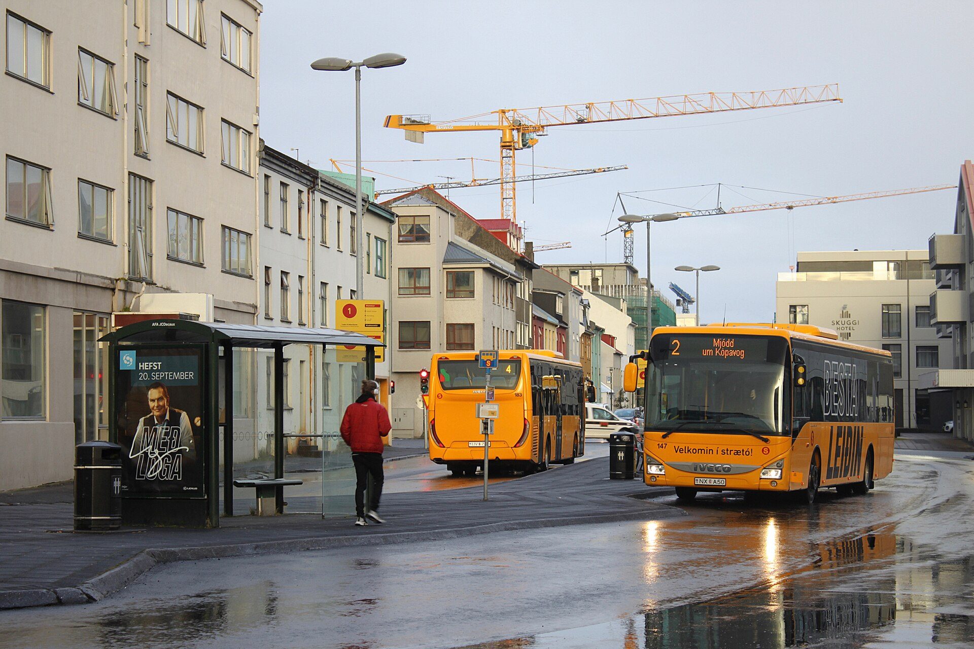 Transit scene in Reykjavik