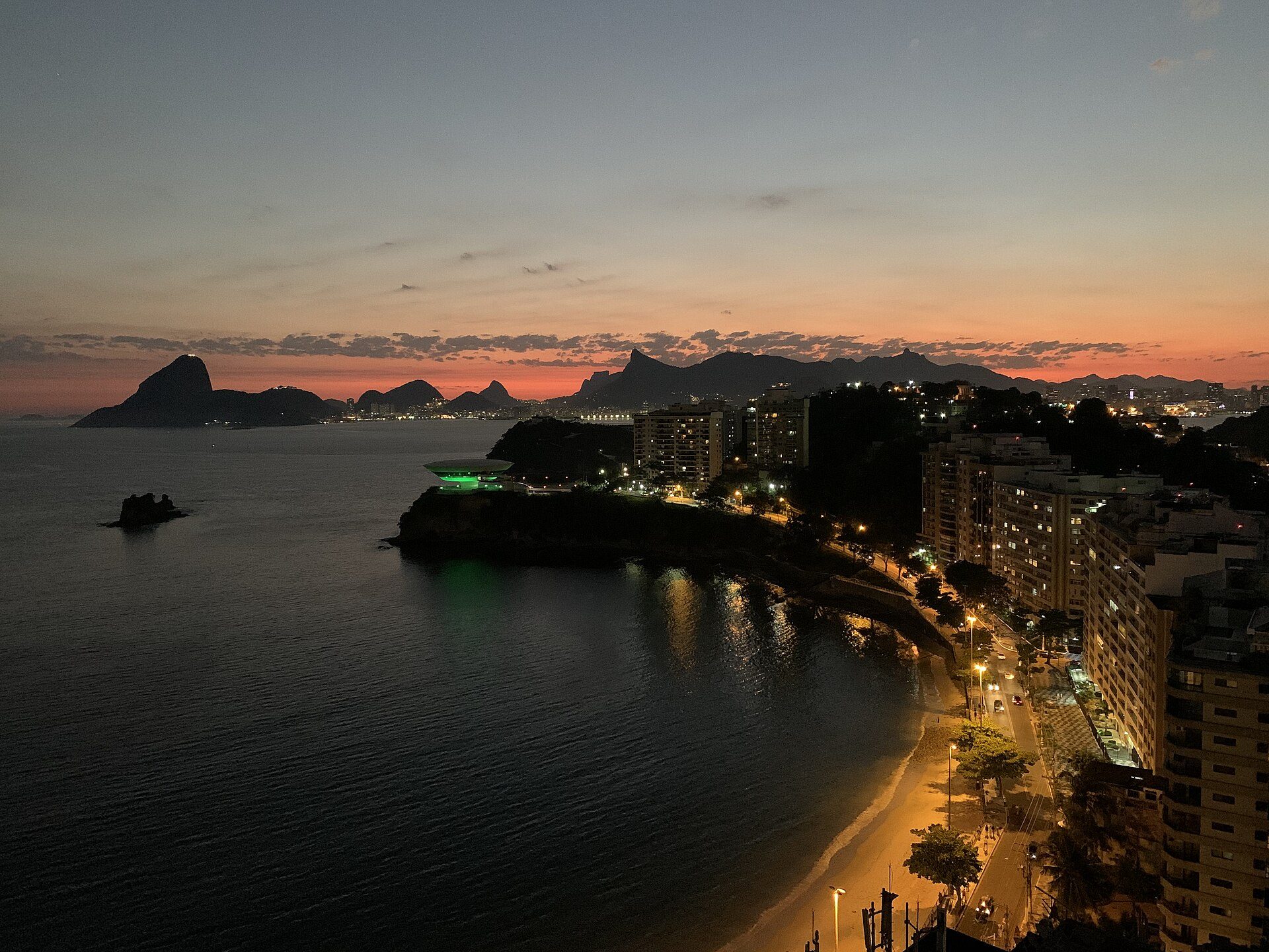 Evening skyline in Rio de Janeiro