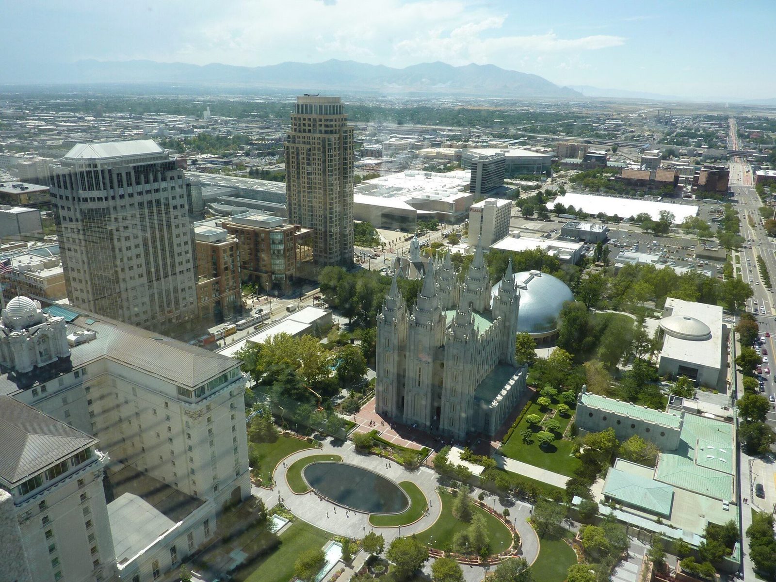 Salt Lake City route anchor around Temple Square