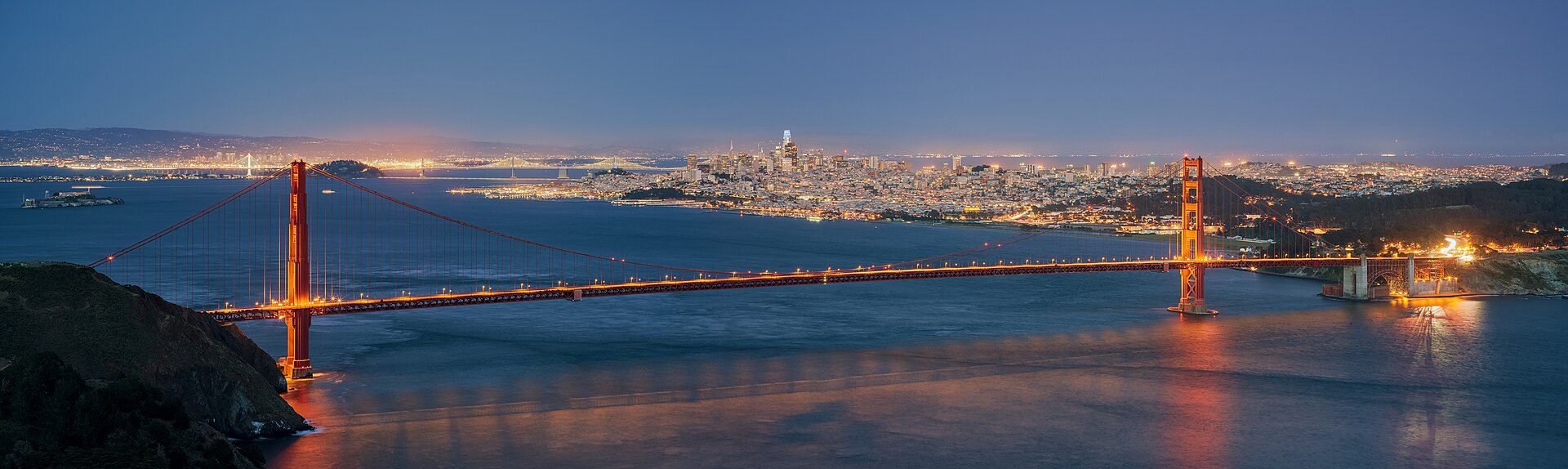 Evening scene in San Francisco