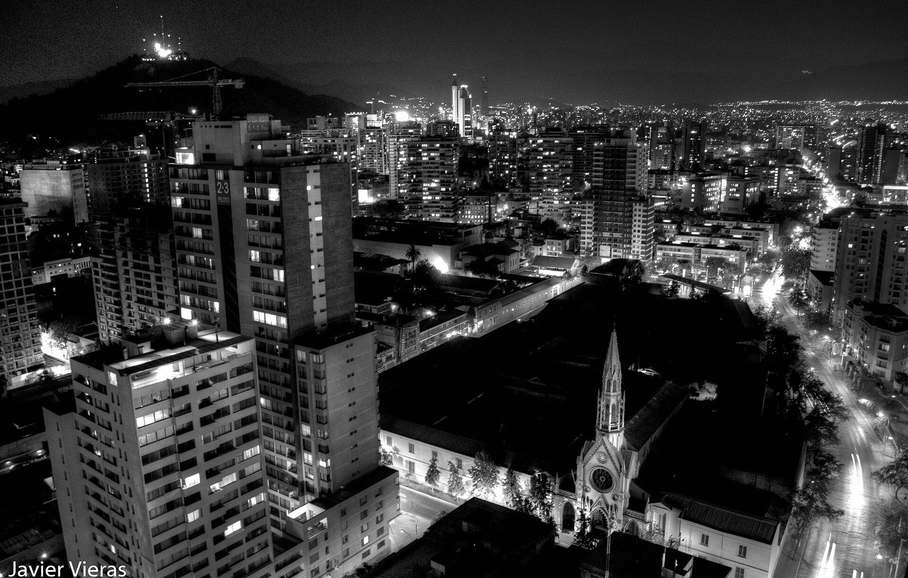Evening scene in Santiago