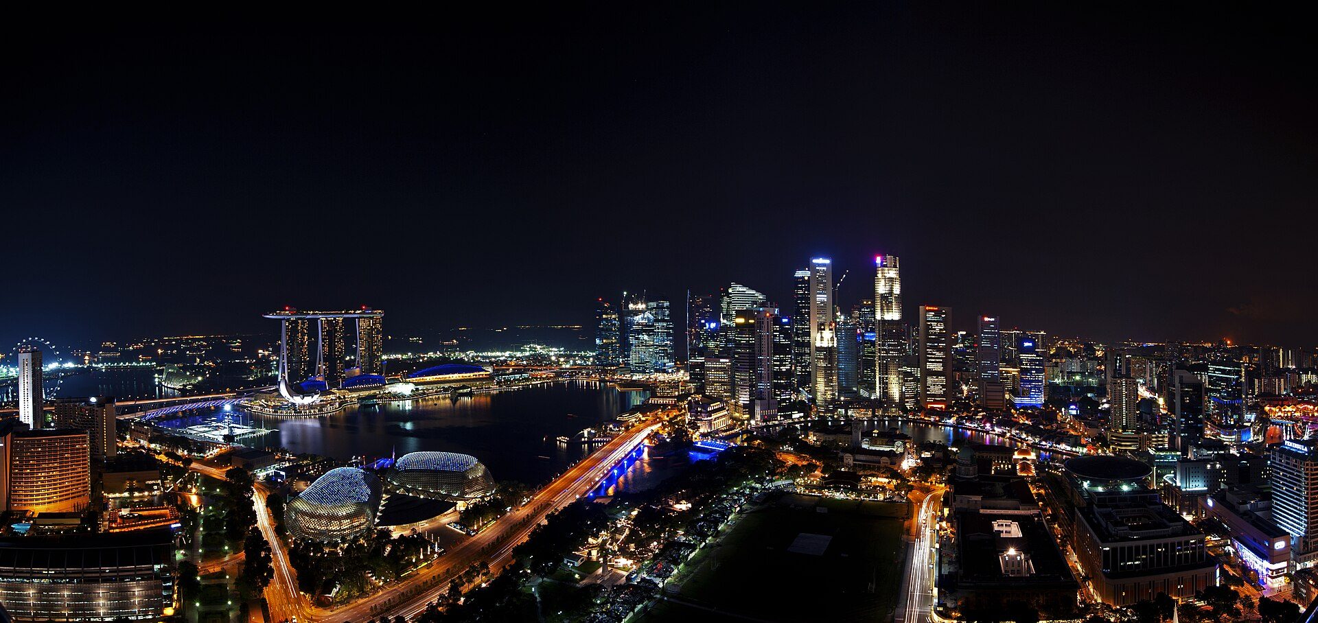 Evening scene in Singapore