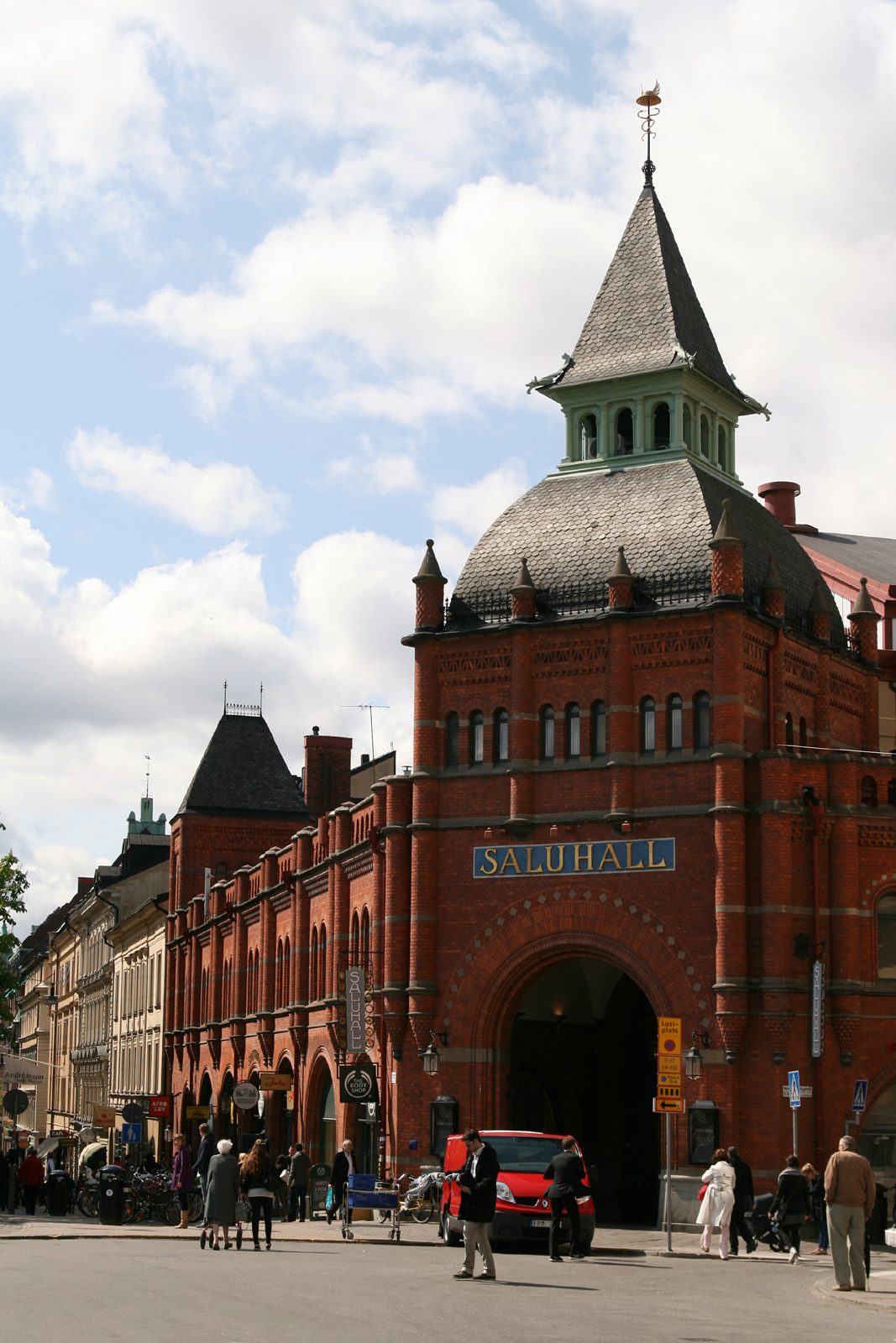 Food hall scene in Stockholm