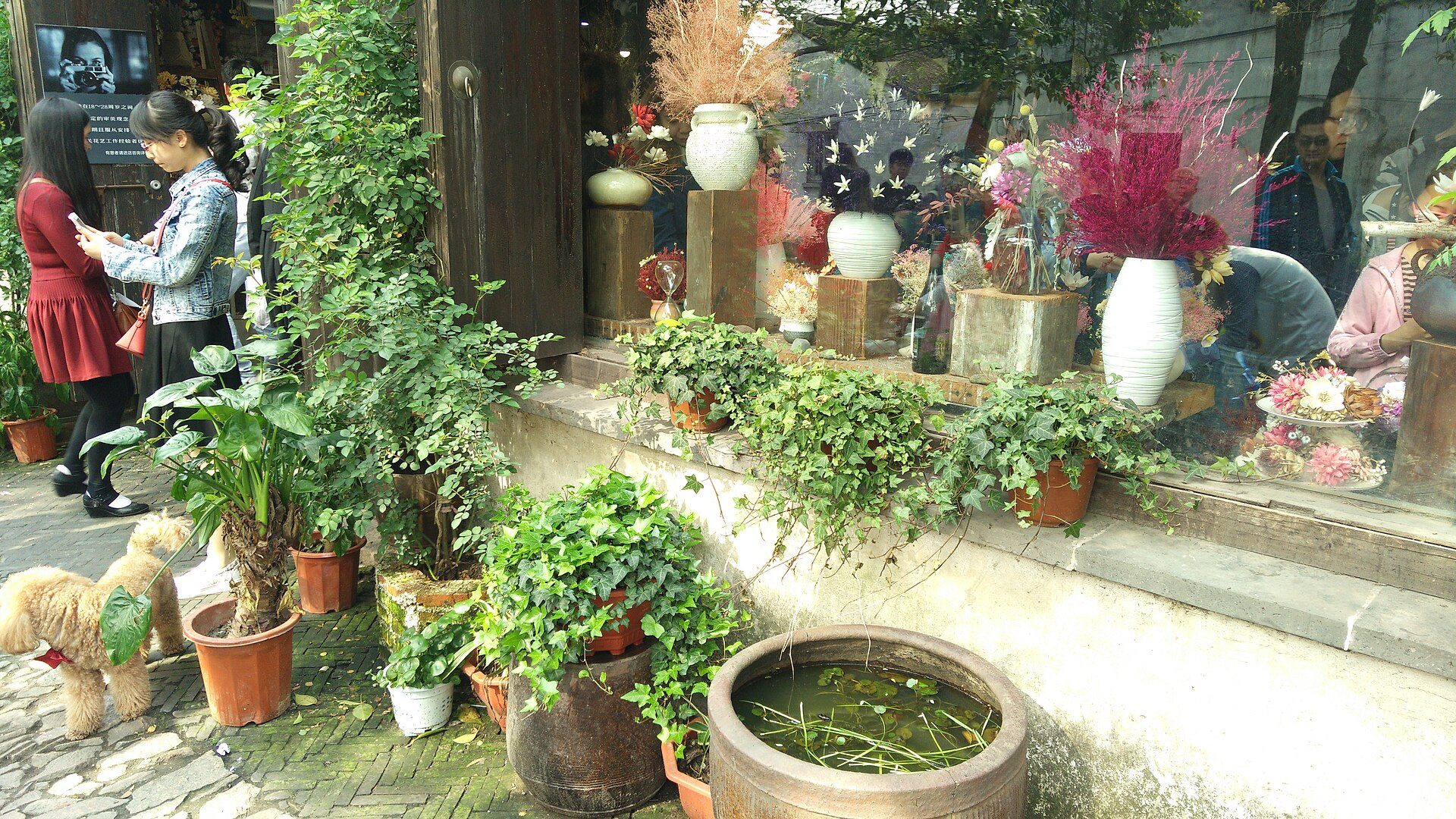 Historic district scene in Suzhou