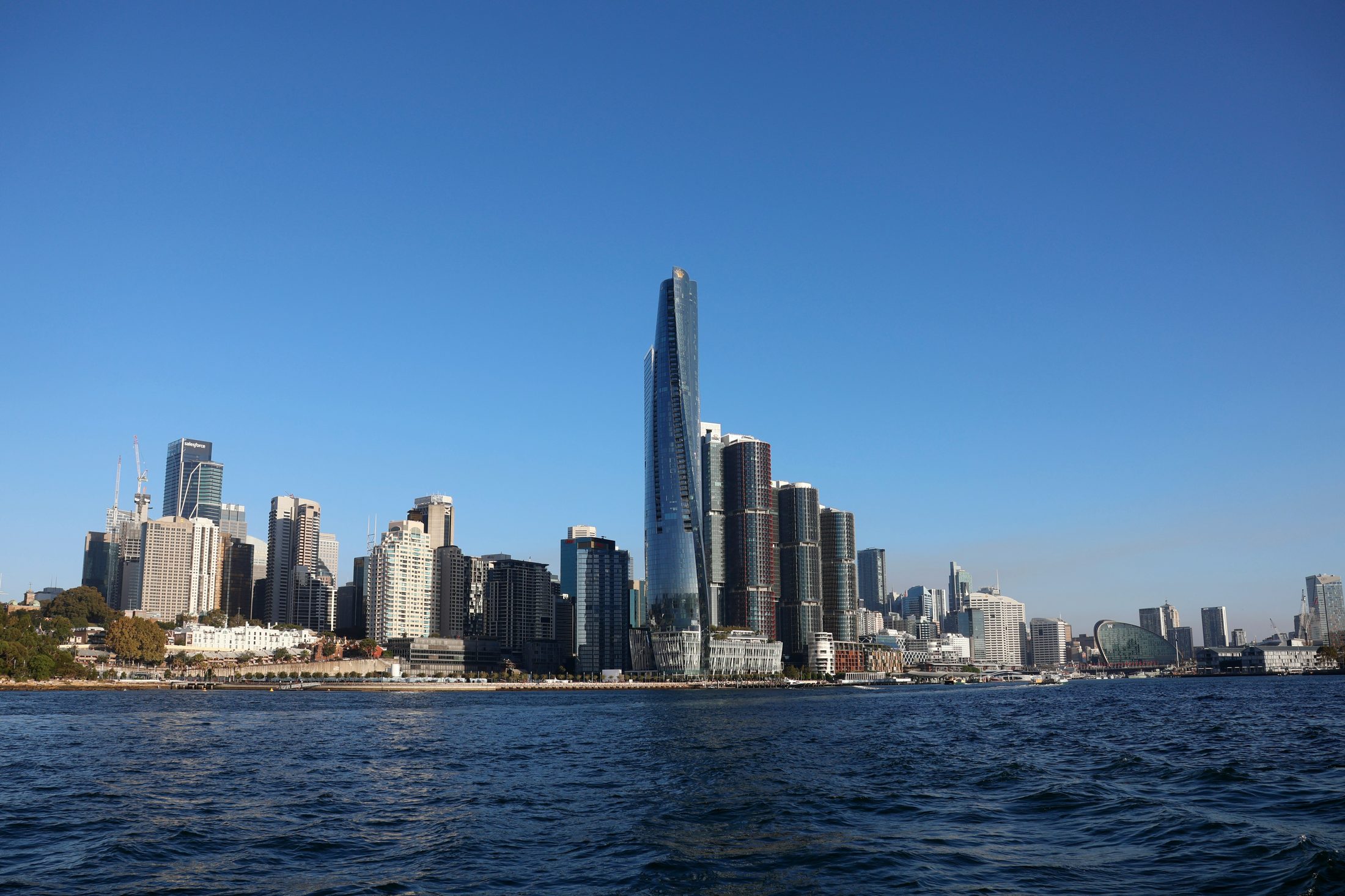 Sydney harbour view from the water